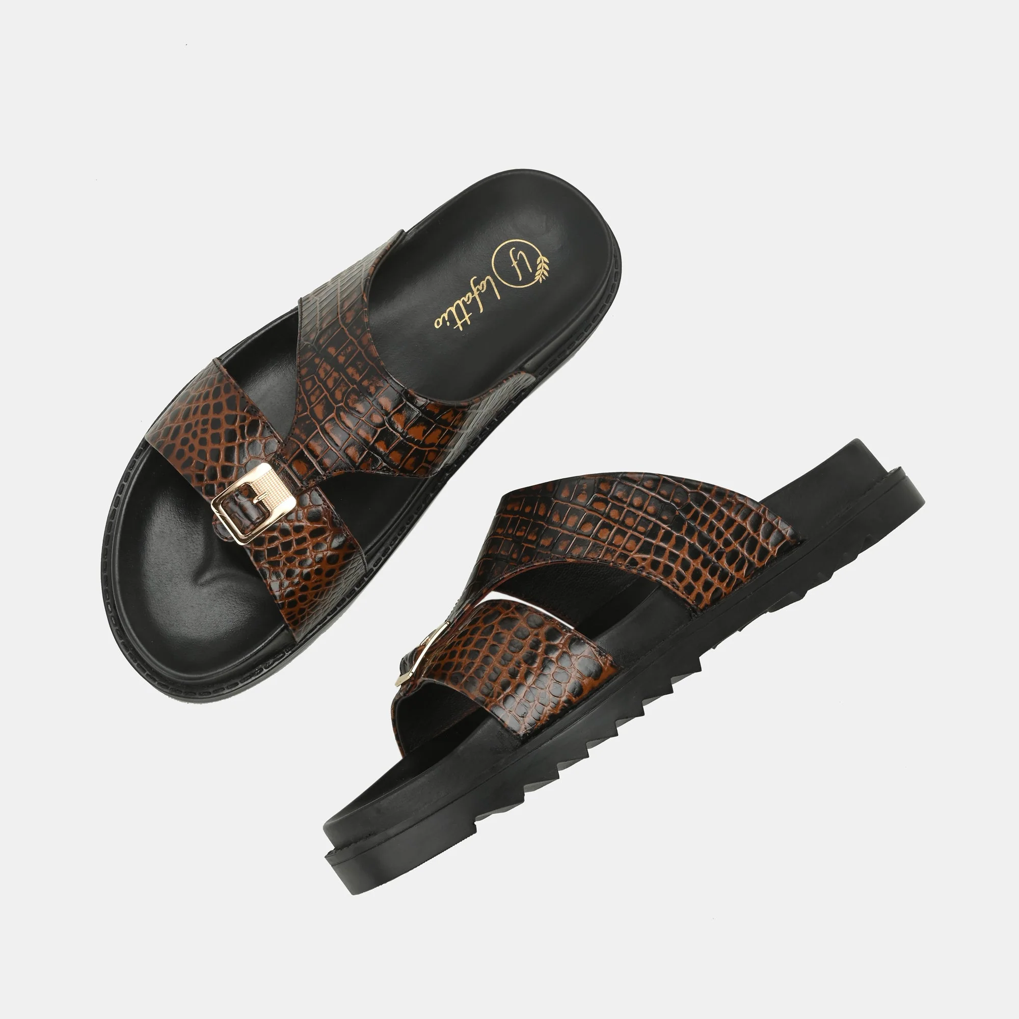 Brown Arba Slippers by Lafattio - Image 8