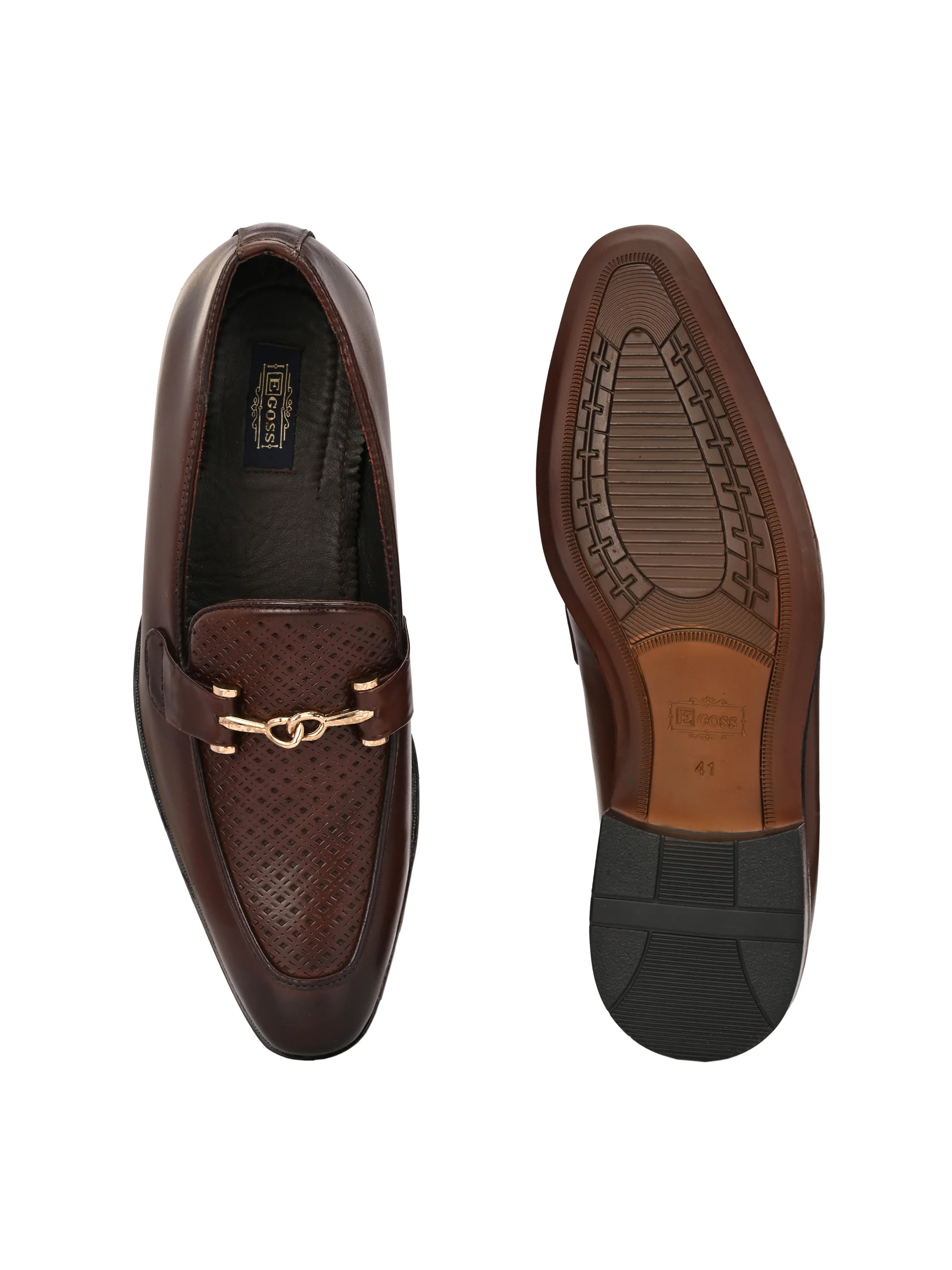 Buckled Formal Loafers For Men by Egoss - Image 8