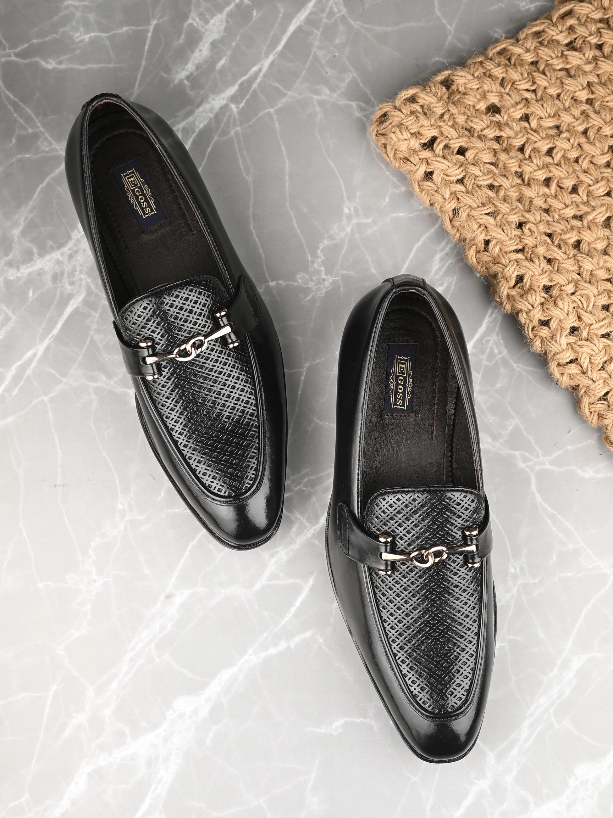 Buckled Formal Loafers For Men by Egoss - Image 9