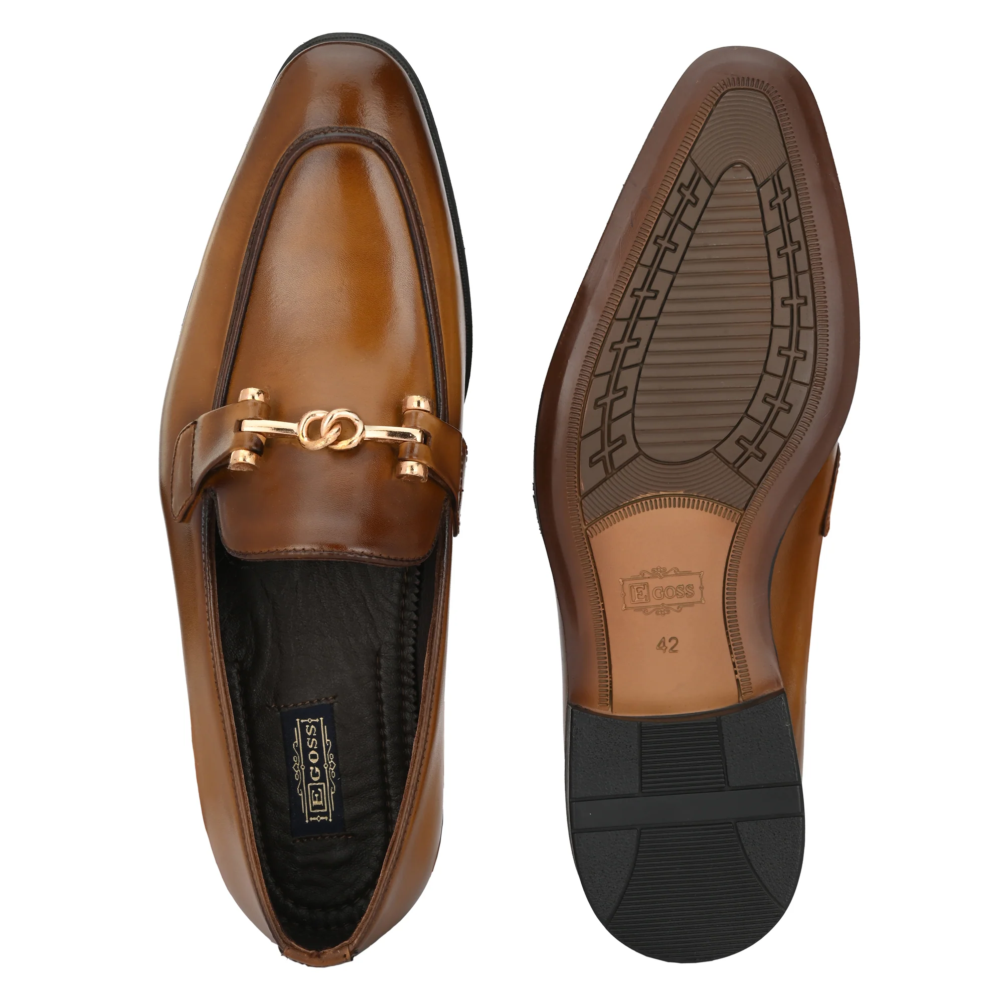 Buckled Formal Loafers For Men by Egoss - Image 4
