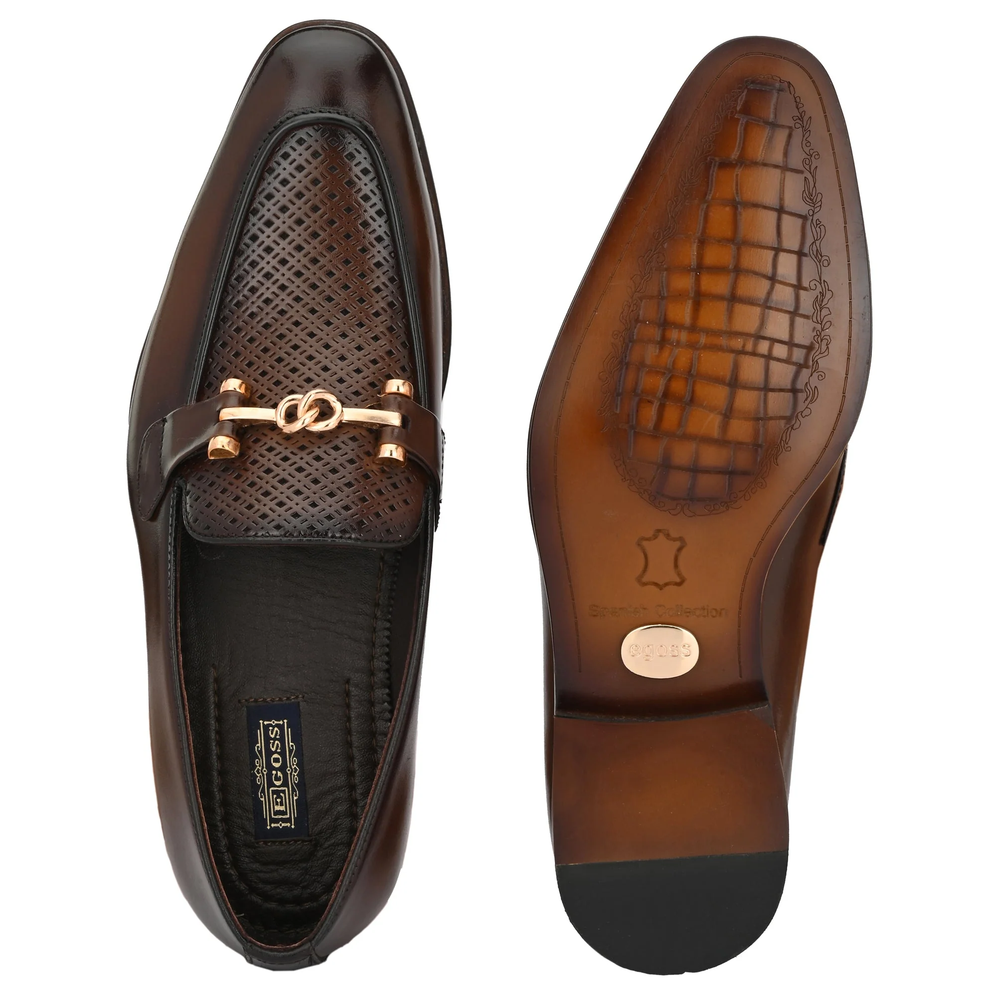 Buckled Formal Loafers For Men by Egoss - Image 6