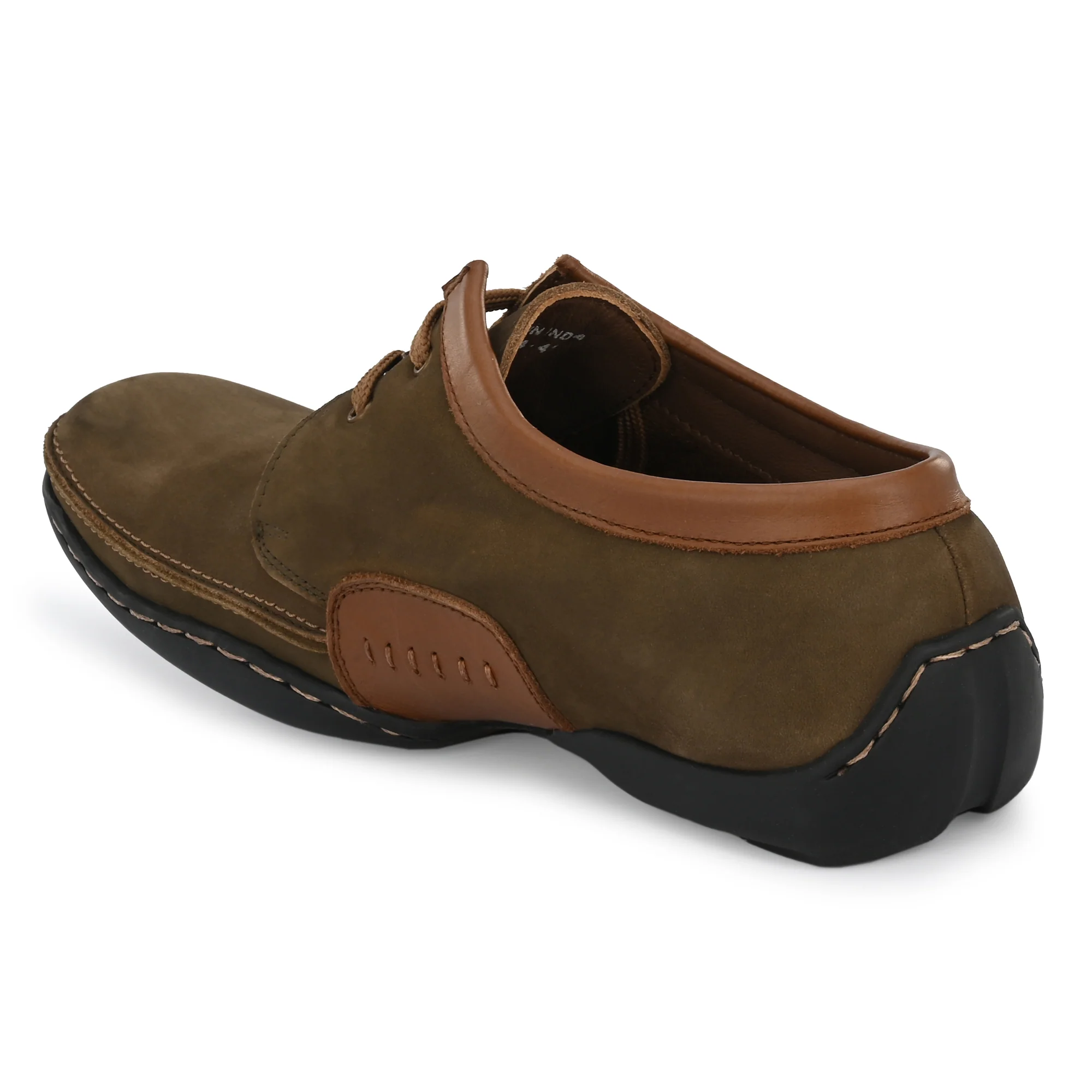 Egoss Casual Derby Lace Up Leather Shoes For Men - Image 27