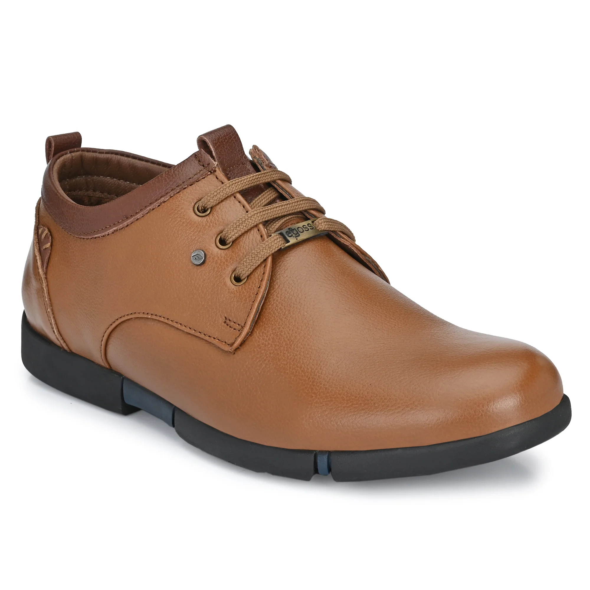 Egoss Casual Leather Derby Shoes For Men - Image 11