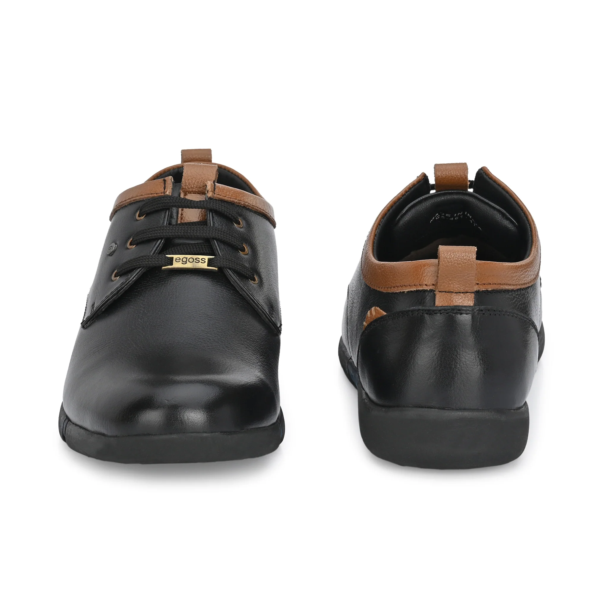 Egoss Casual Leather Derby Shoes For Men - Image 8