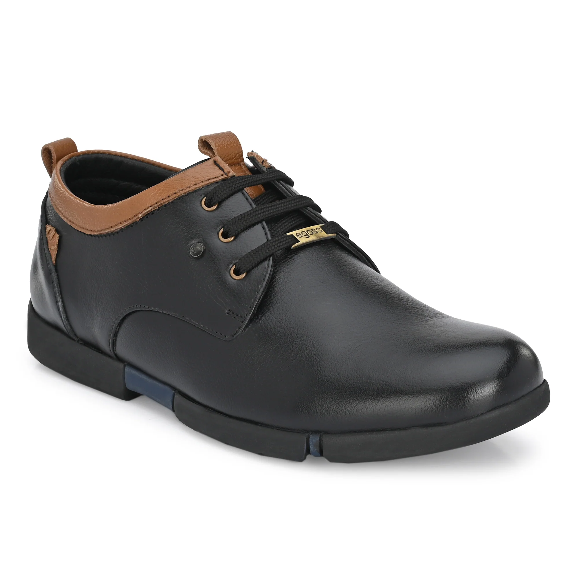 Egoss Casual Leather Derby Shoes For Men - Image 9