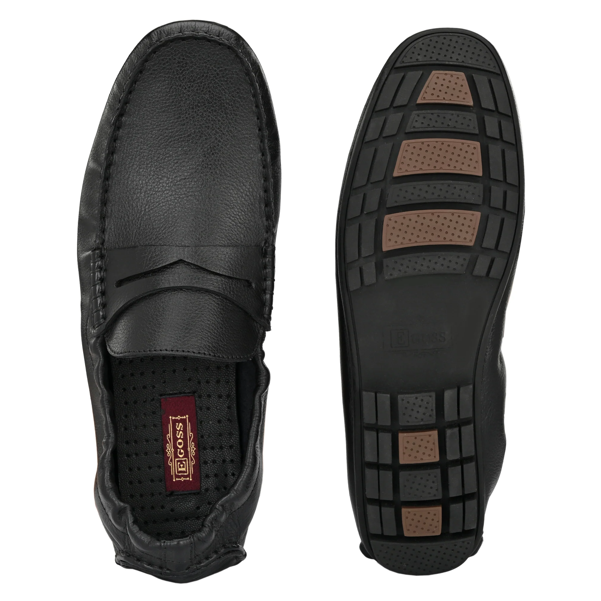 Egoss Casual Leather Loafers For Men - Image 12