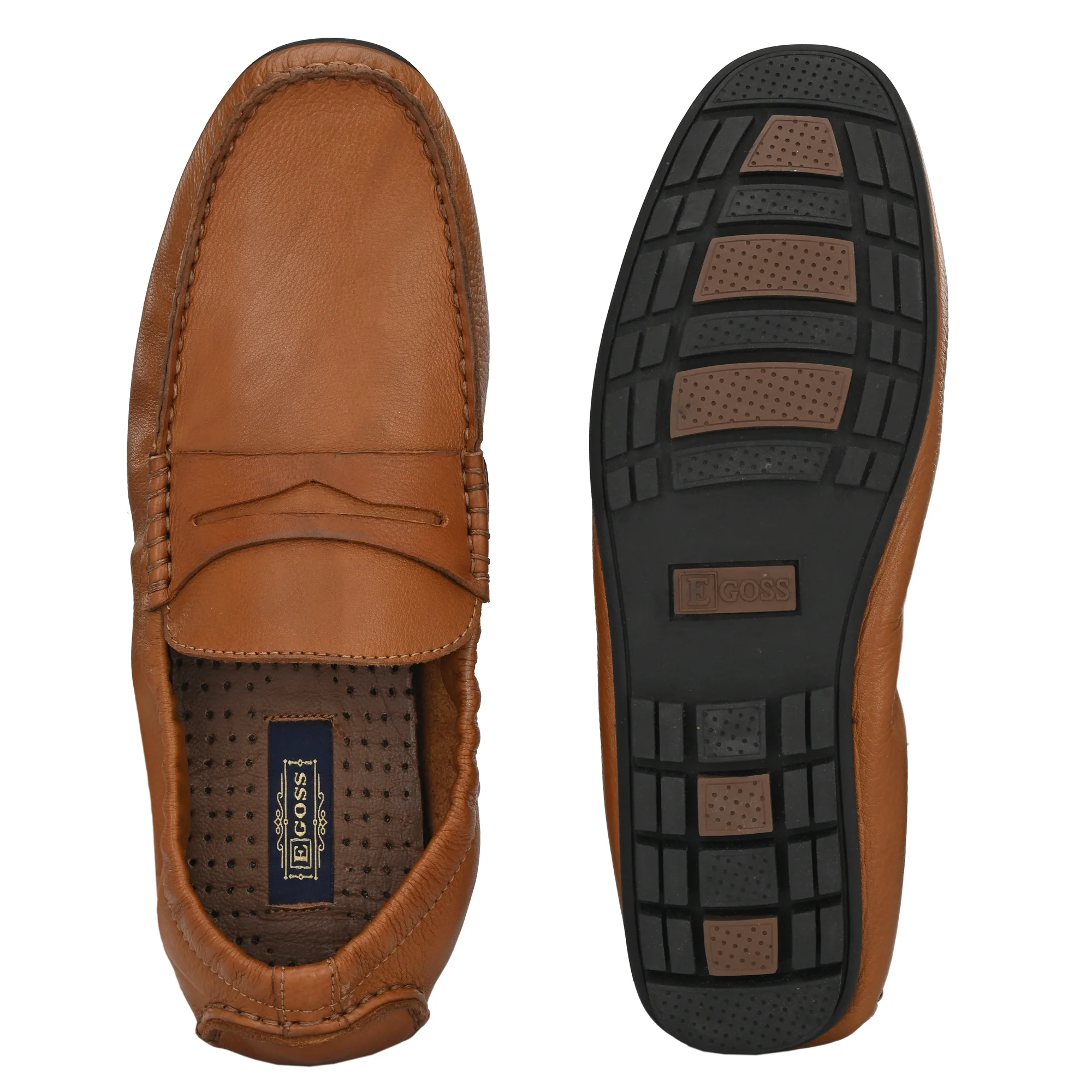 Egoss Casual Leather Loafers For Men - Image 3