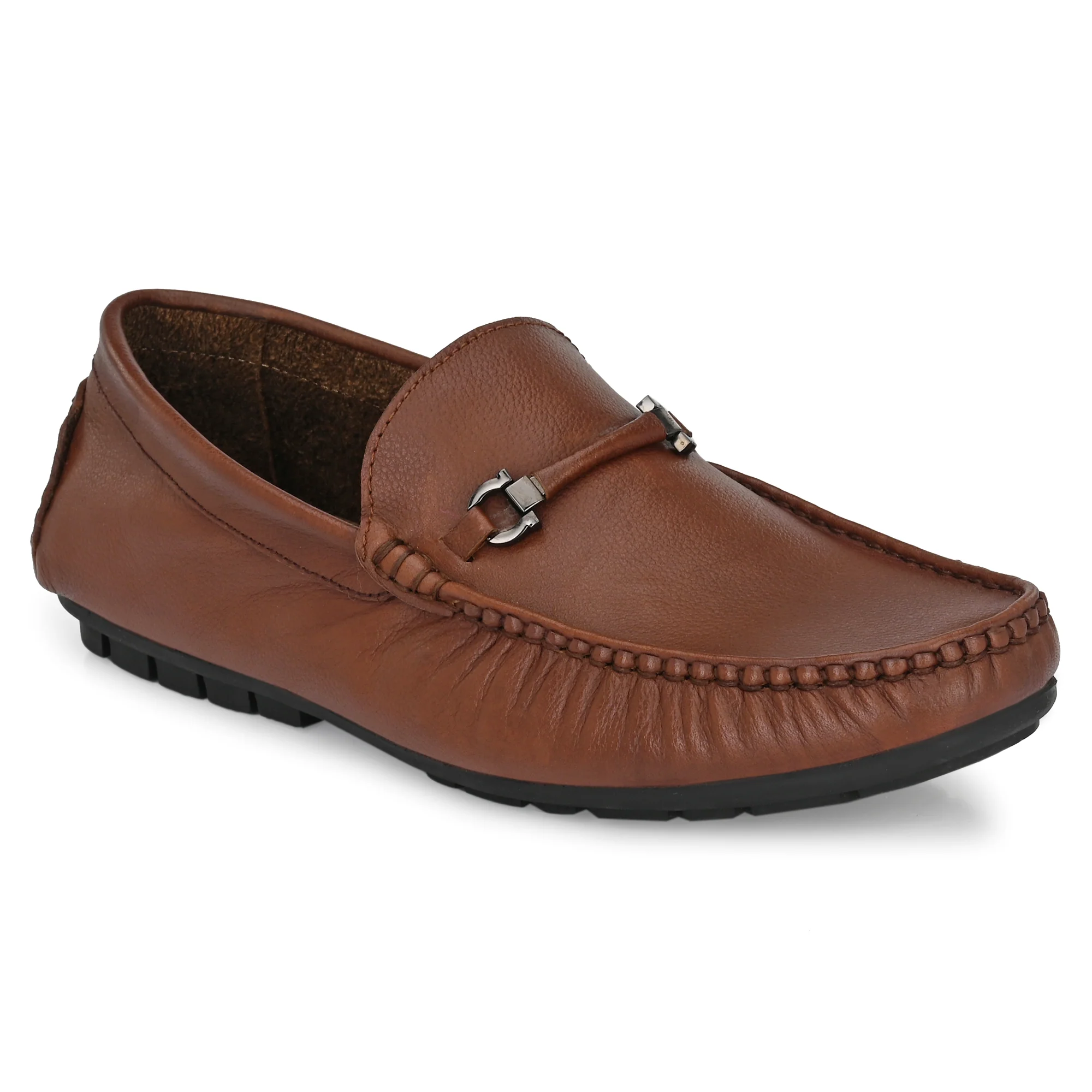 Egoss Leather Casual Loafers For Men - Image 15