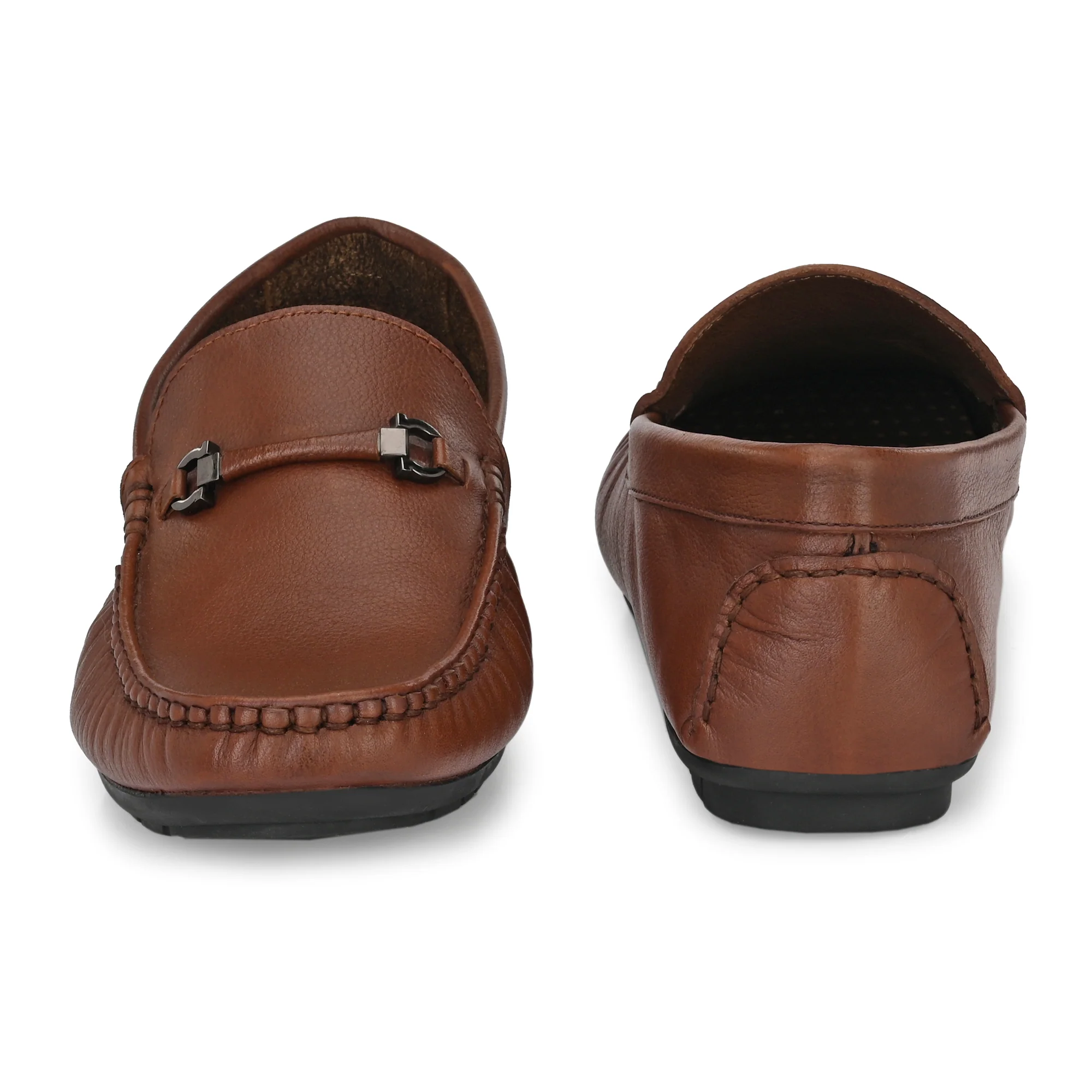 Egoss Leather Casual Loafers For Men - Image 18