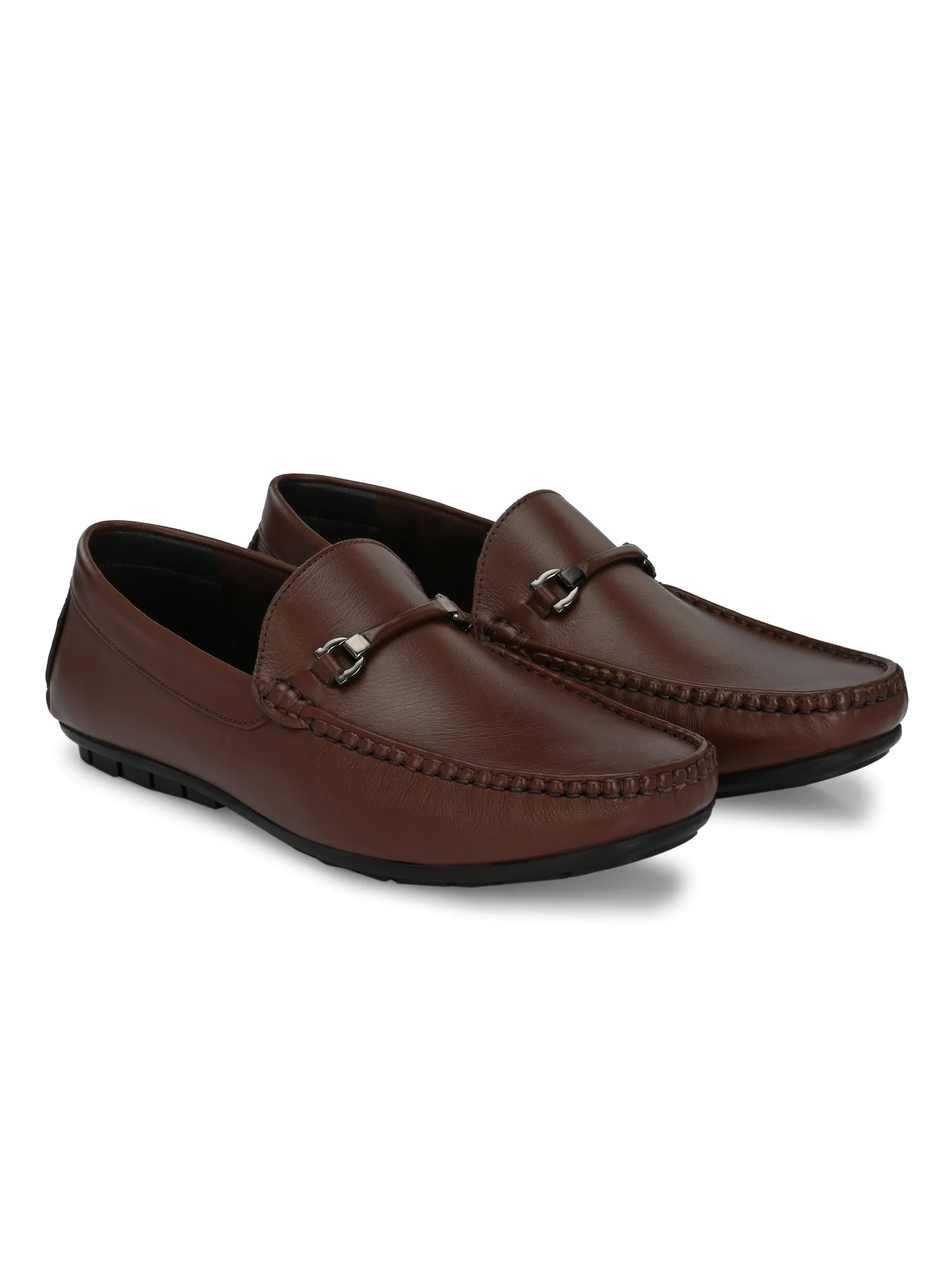 Egoss Leather Casual Loafers For Men - Image 8