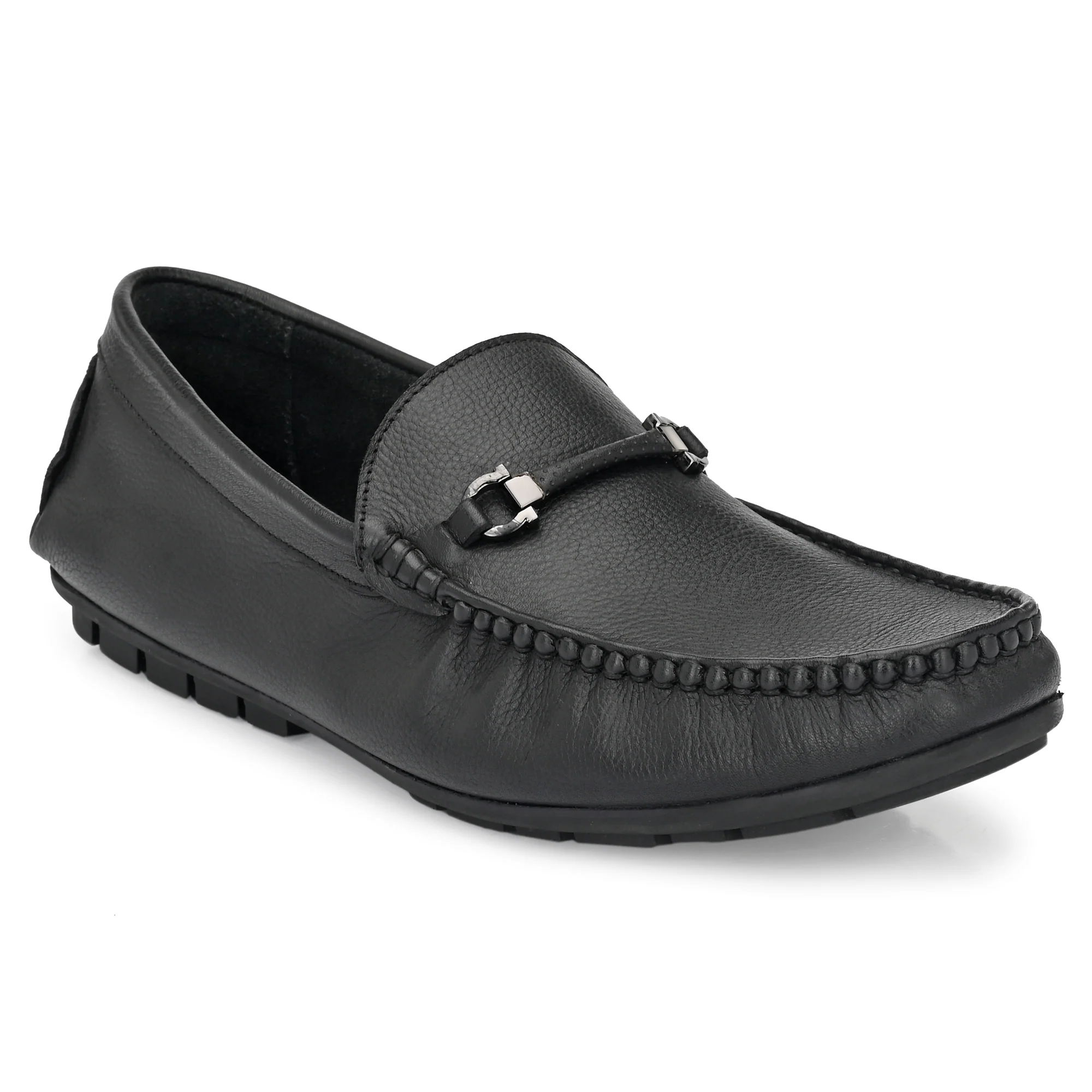 Egoss Leather Casual Loafers For Men - Image 9