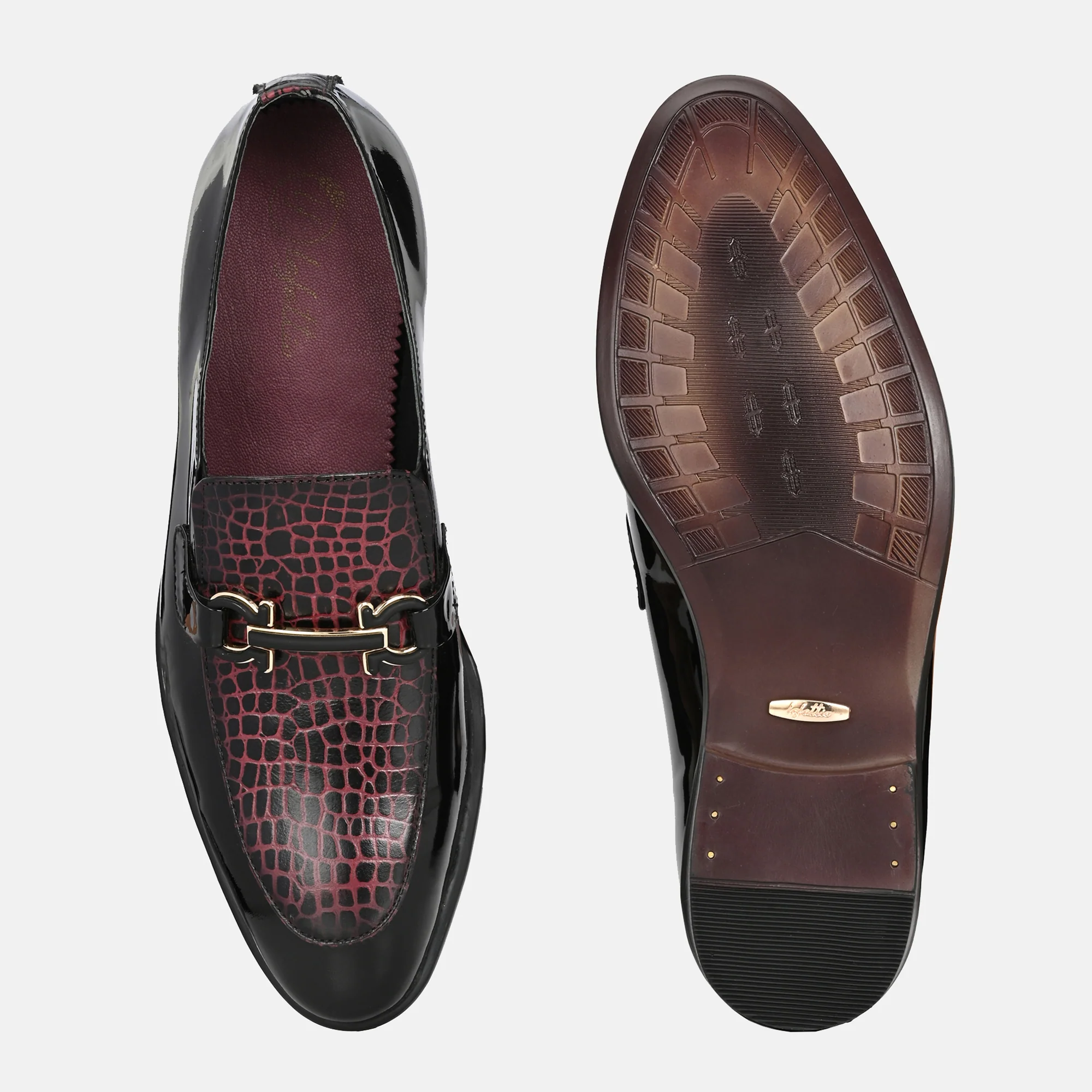 Colour Blocked Buckled Loafers by Lafattio - Image 8