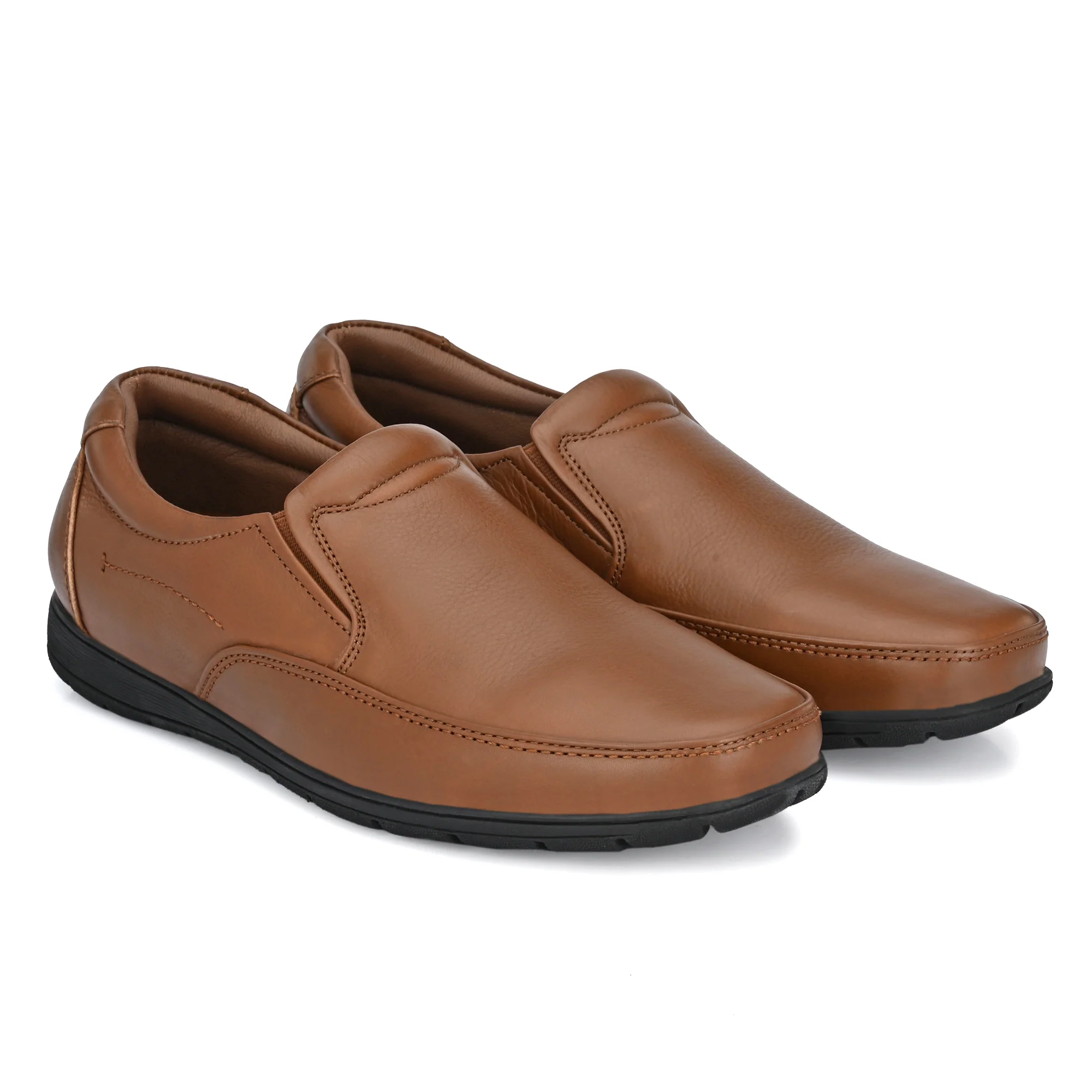 Egoss Comfortable Slip On Leather Shoes For Men - Image 14