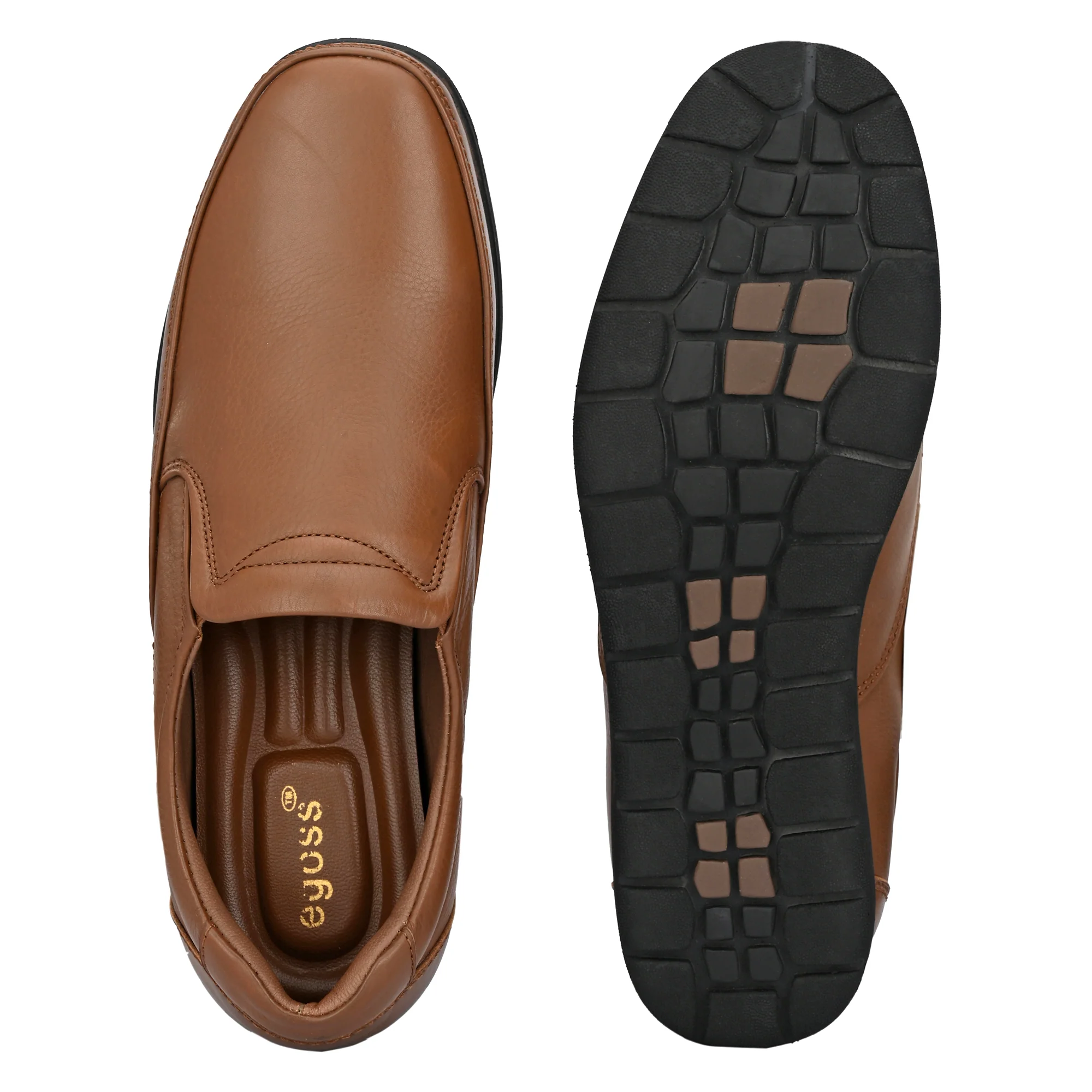 Egoss Comfortable Slip On Leather Shoes For Men - Image 16
