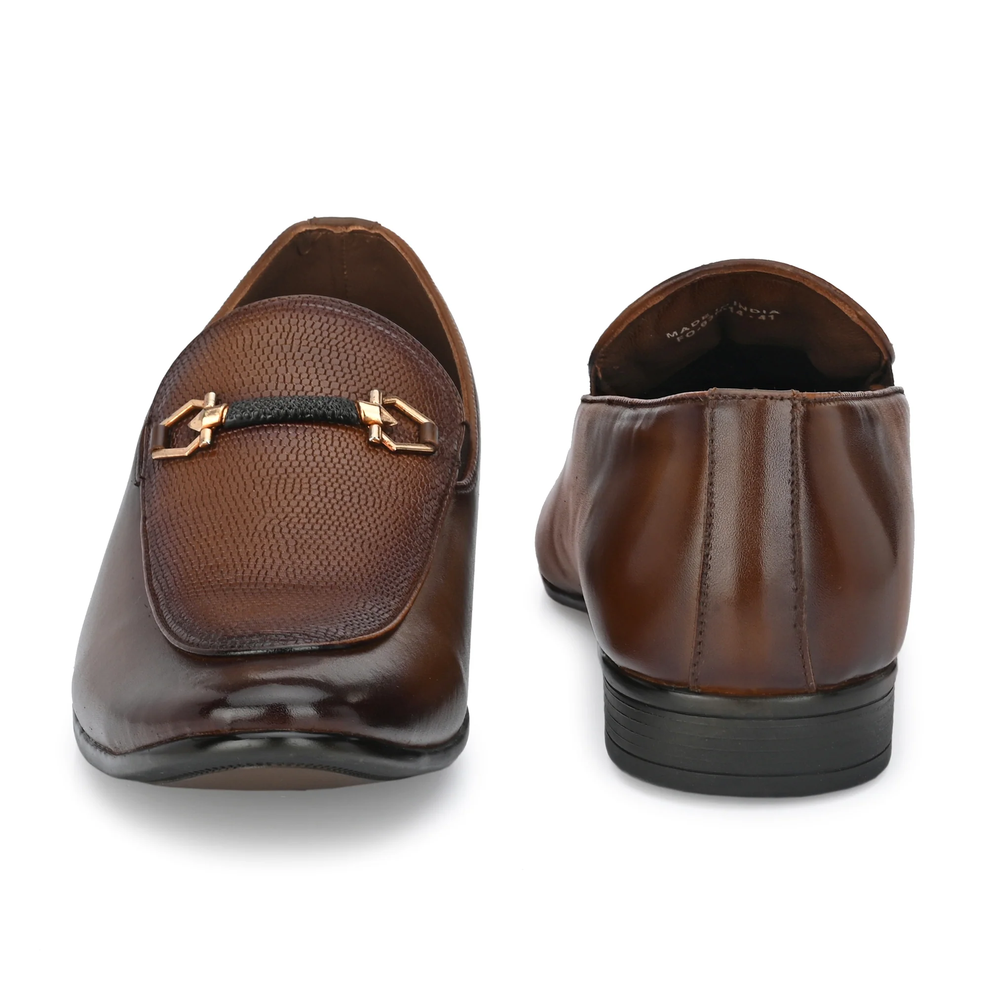 Egoss Buckled Formal Loafers For Men | Buckle Formal Shoes - Image 12