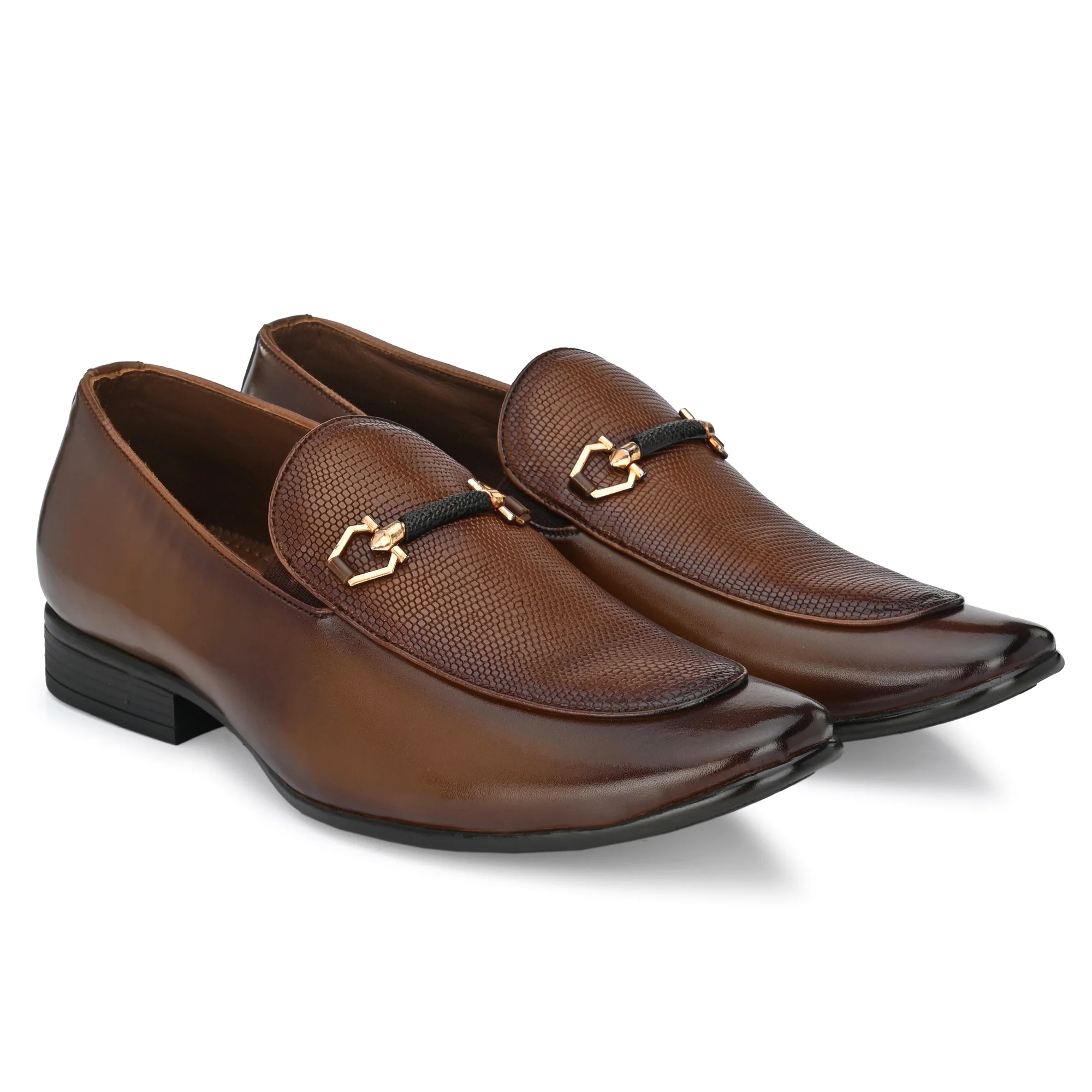 Egoss Buckled Formal Loafers For Men | Buckle Formal Shoes - Image 9