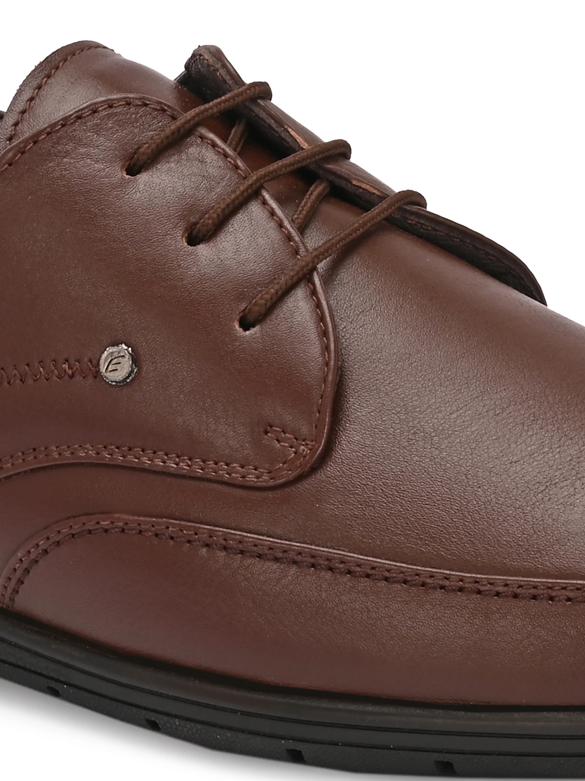 Egoss Casual Derby Lace Up Leather Shoes For Men - Image 11