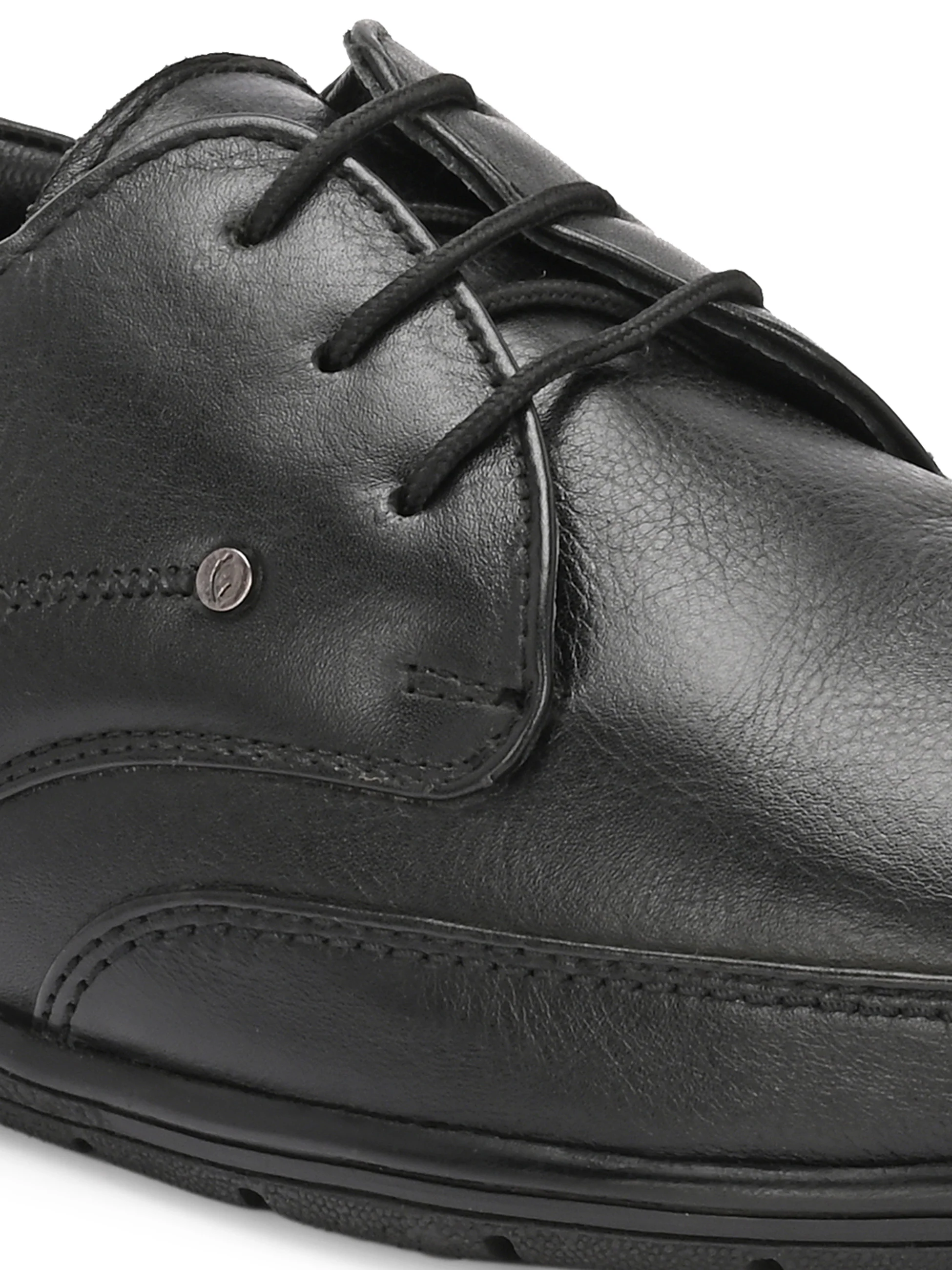 Egoss Casual Derby Lace Up Leather Shoes For Men - Image 3