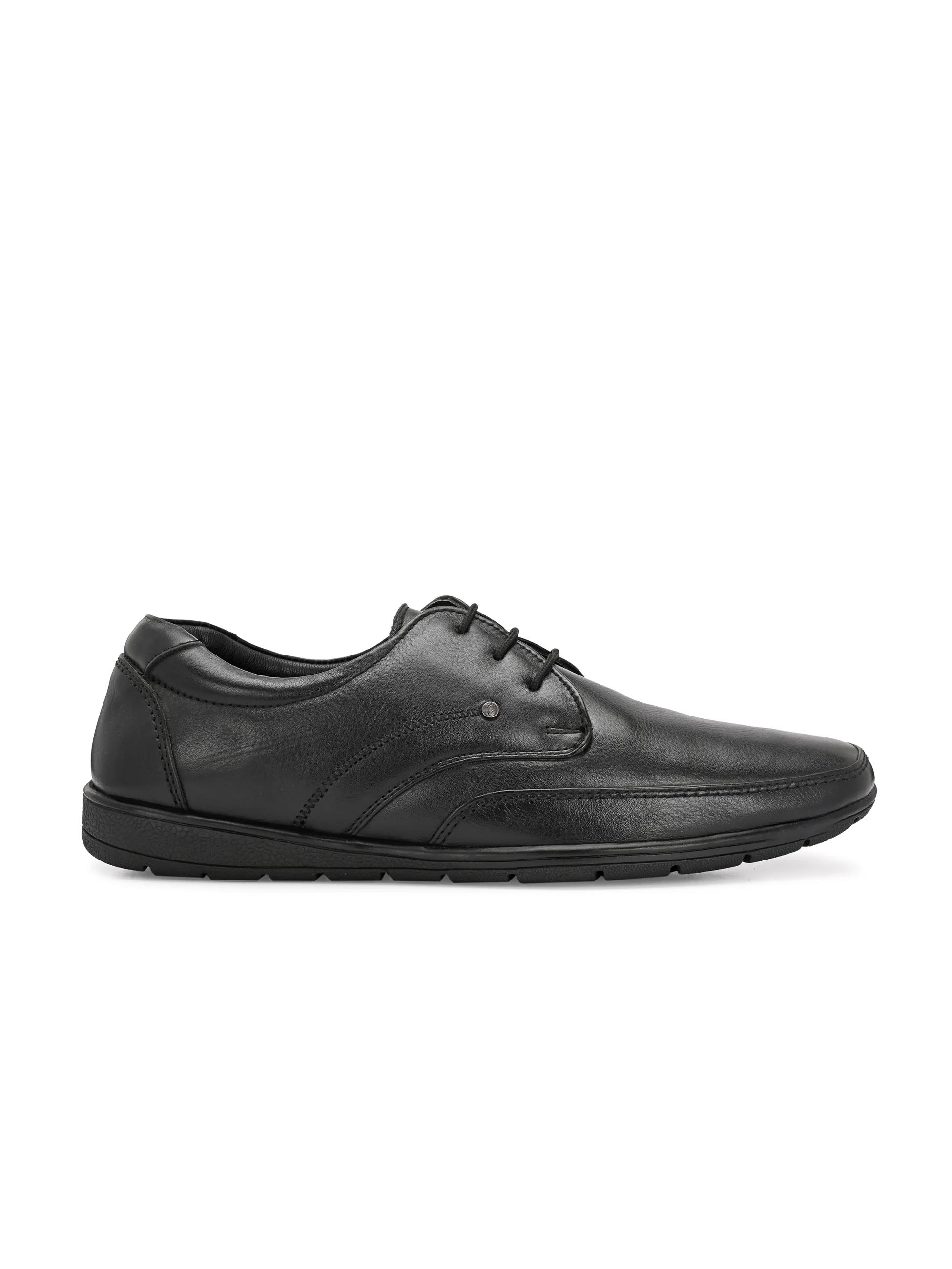 Egoss Casual Derby Lace Up Leather Shoes For Men - Image 5