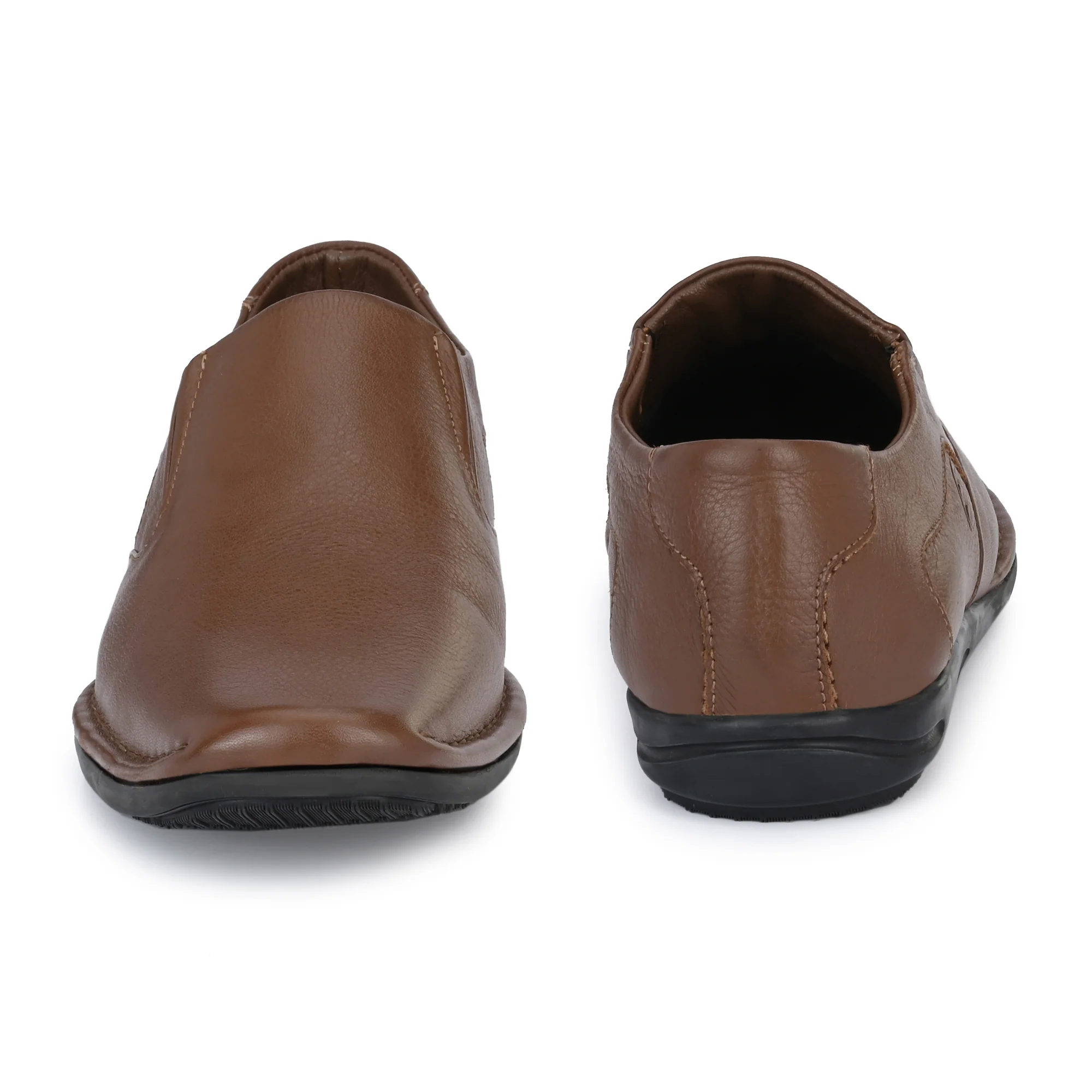 Egoss Leather Casual Slip On Shoes For Men - Image 4