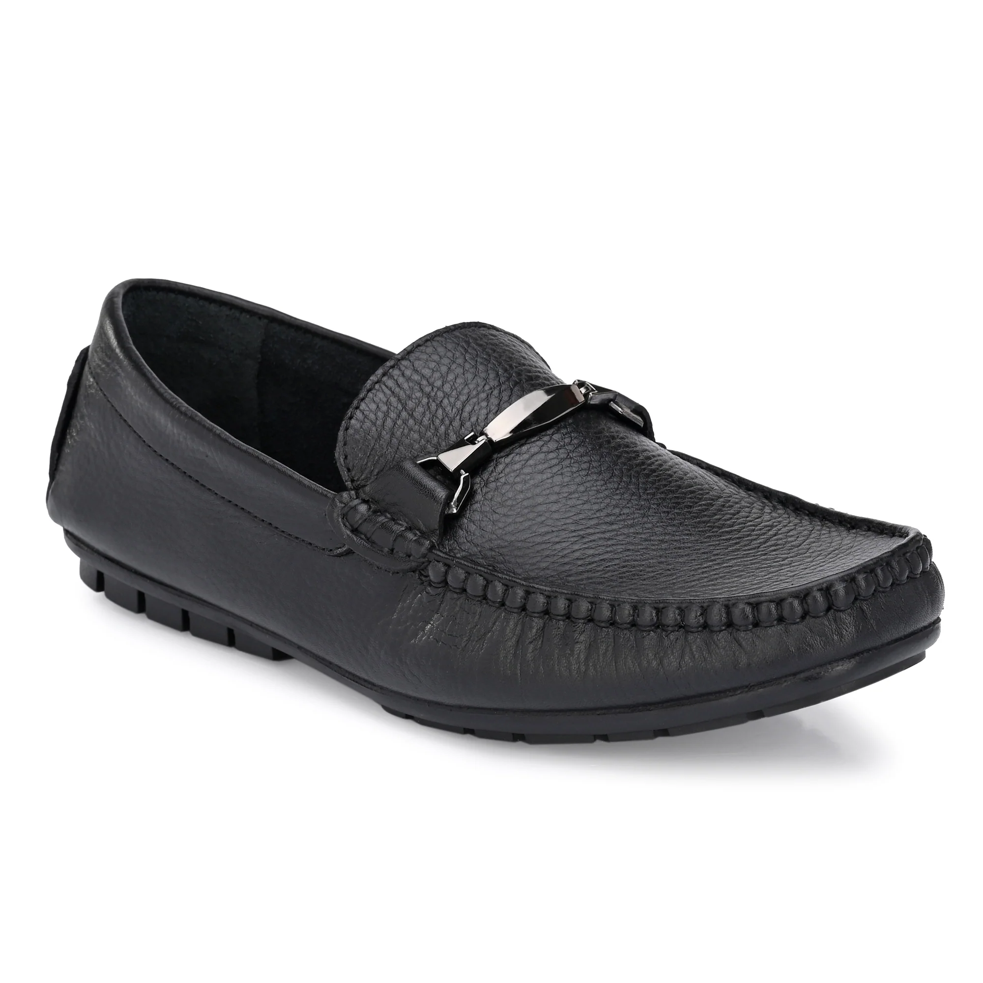 Egoss Leather Loafers Shoes For Men - Image 11
