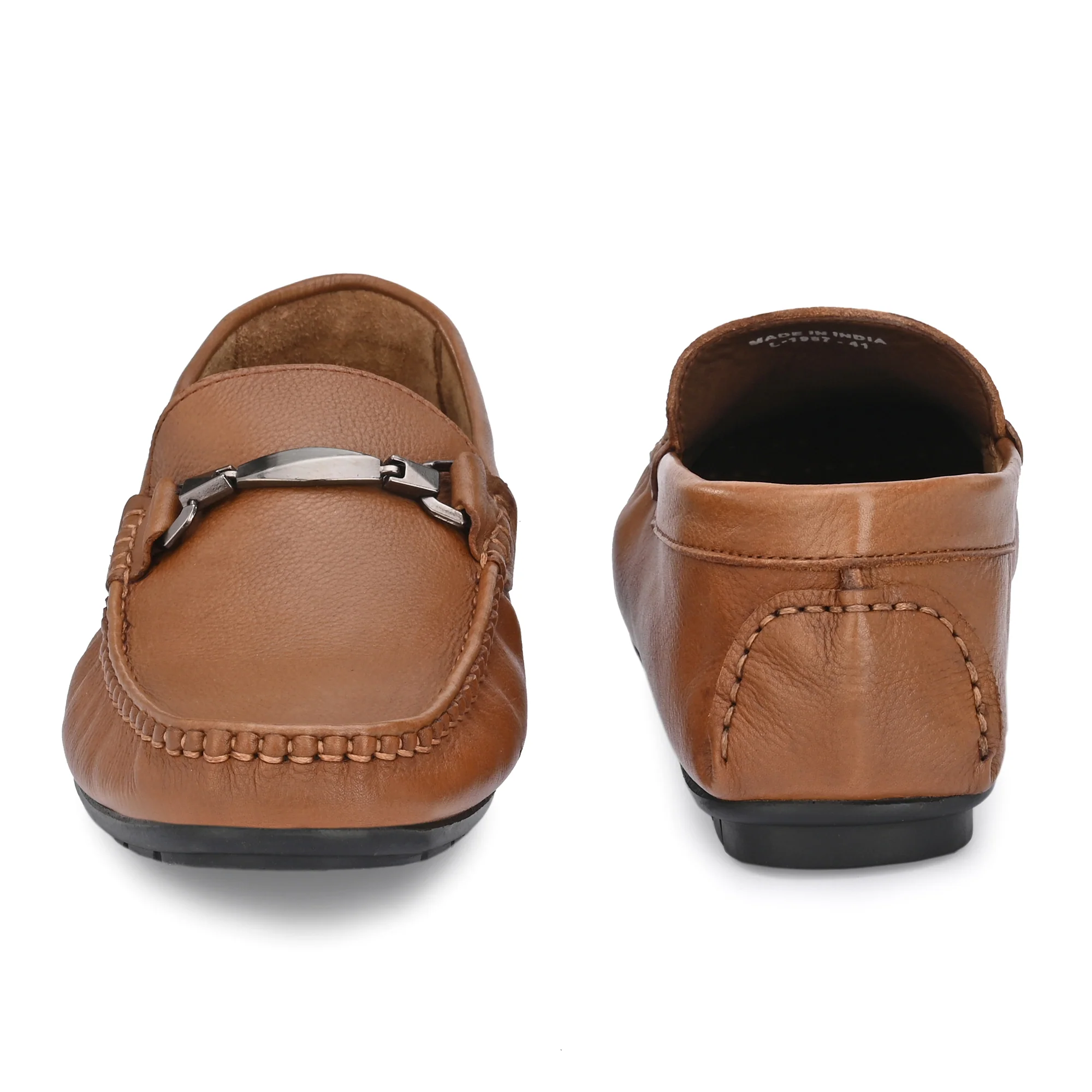 Egoss Leather Loafers Shoes For Men - Image 3