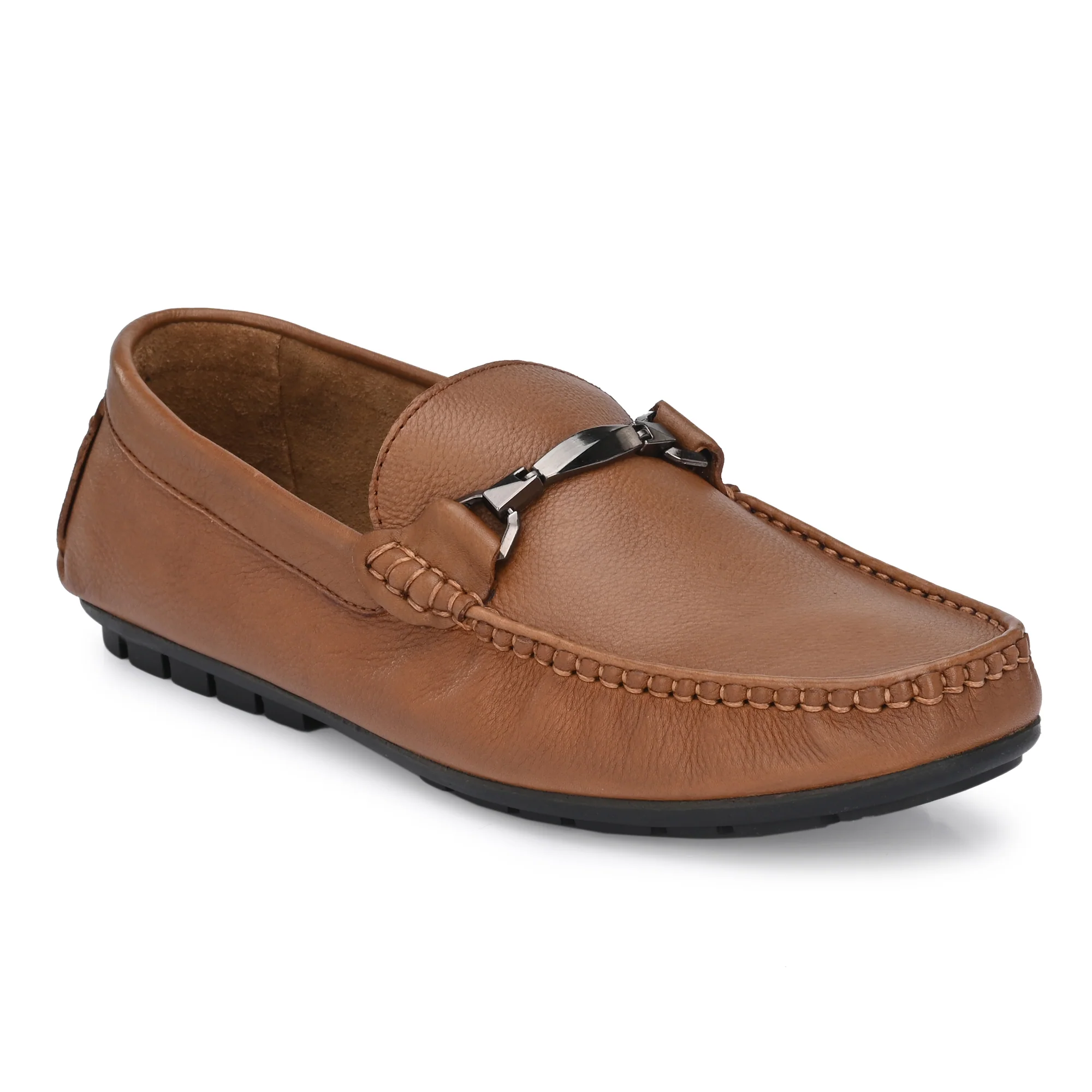 Egoss Leather Loafers Shoes For Men - Image 4