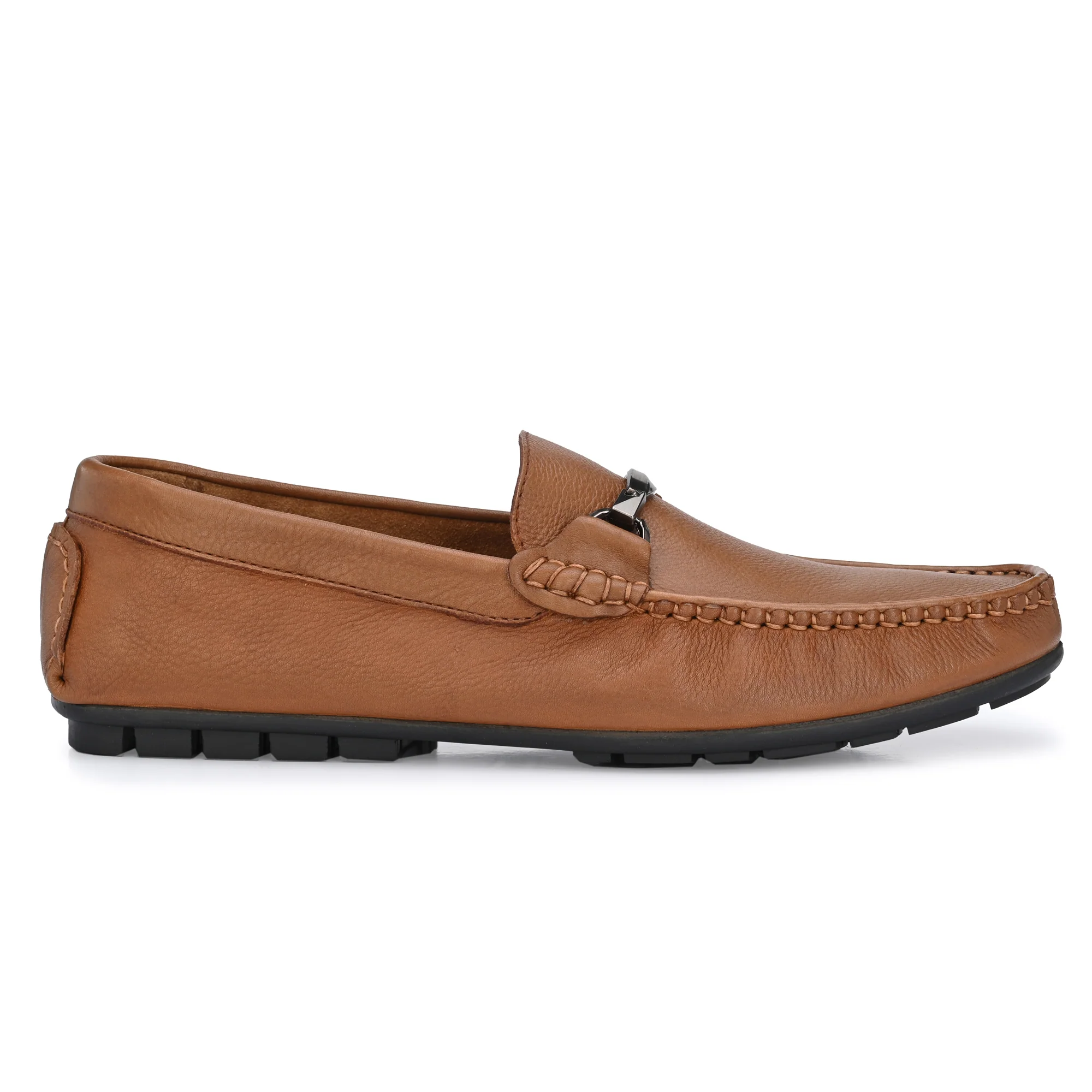 Egoss Leather Loafers Shoes For Men - Image 5