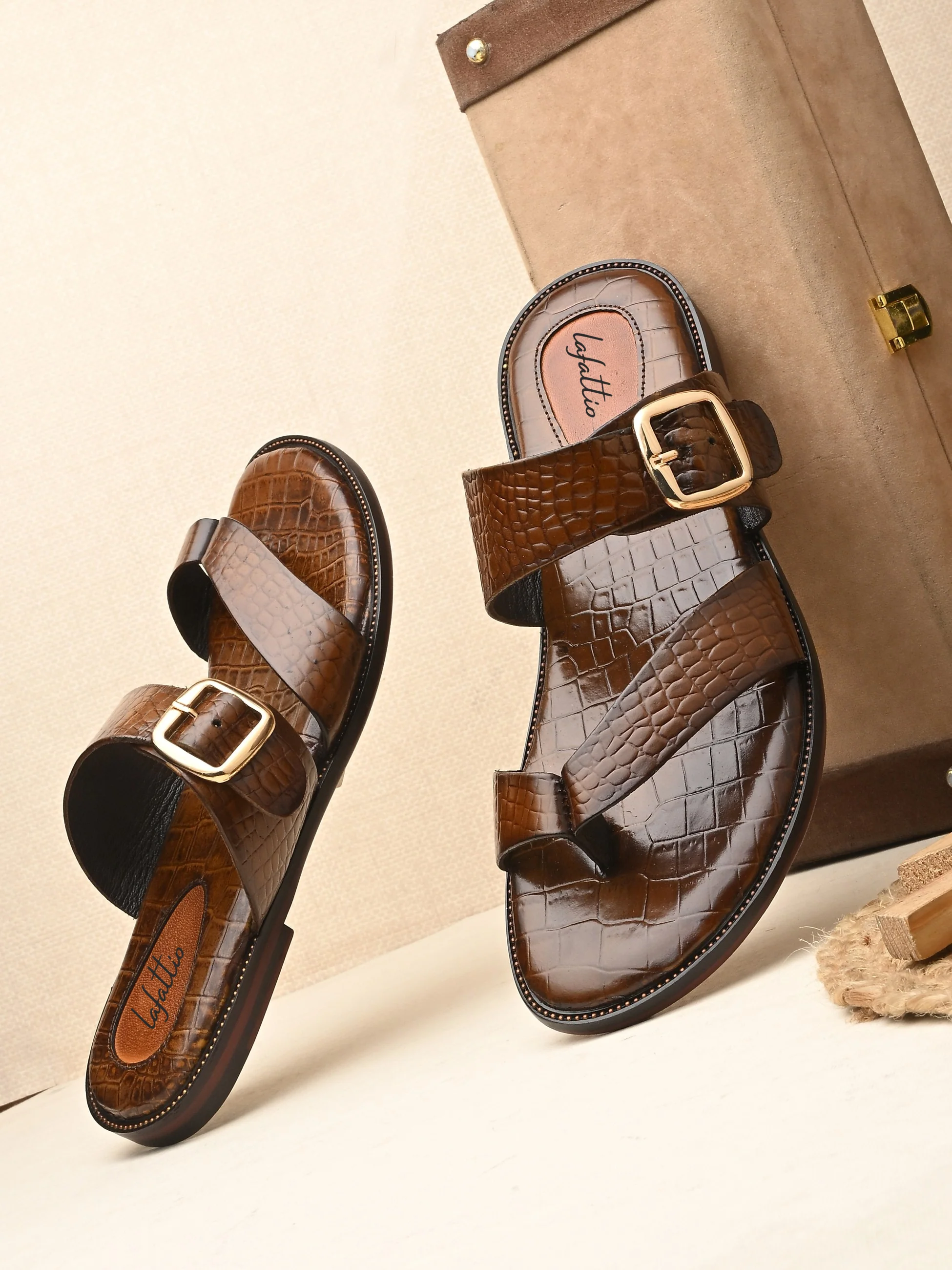 Ethnic Slippers For Men by Lafattio - Image 13