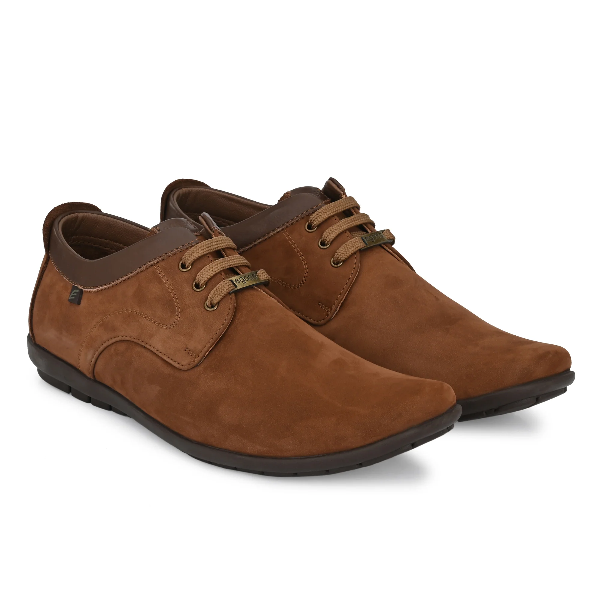 Egoss Leather Casual Lace Up Shoes For Men - Image 13