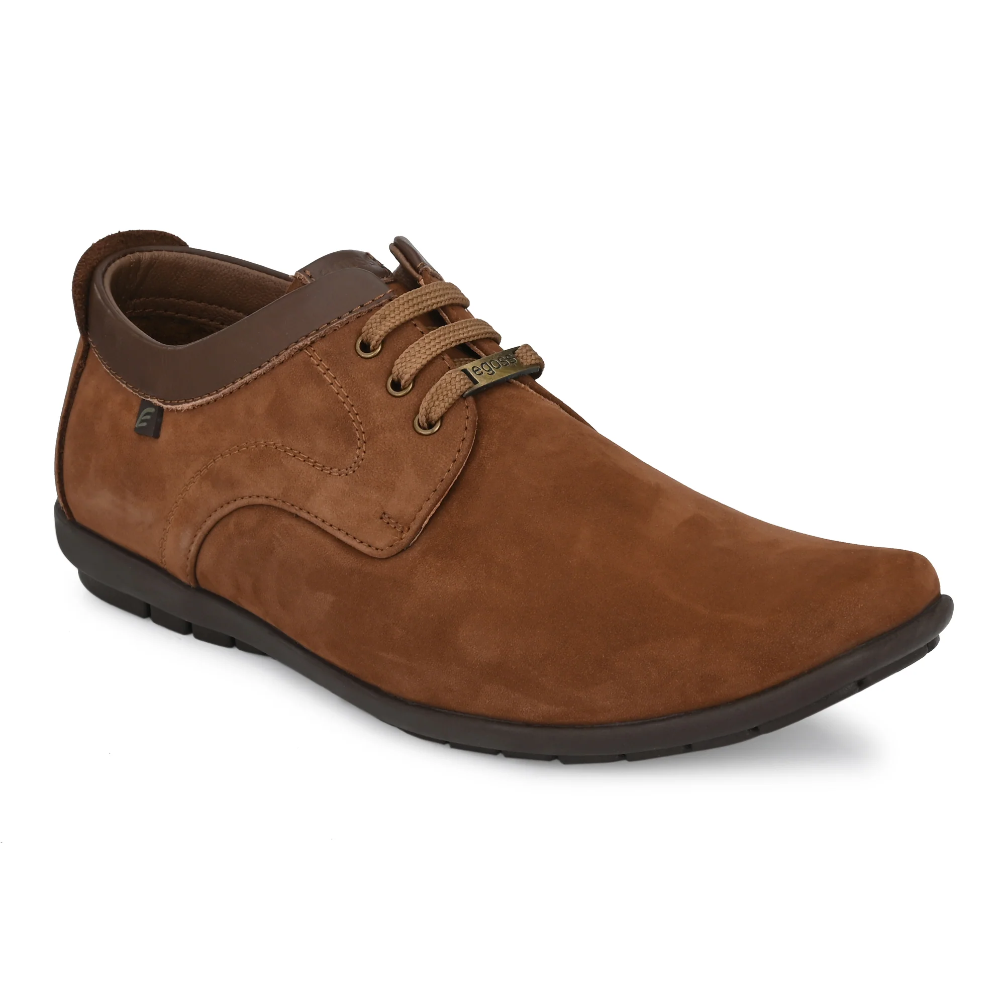 Egoss Leather Casual Lace Up Shoes For Men - Image 15