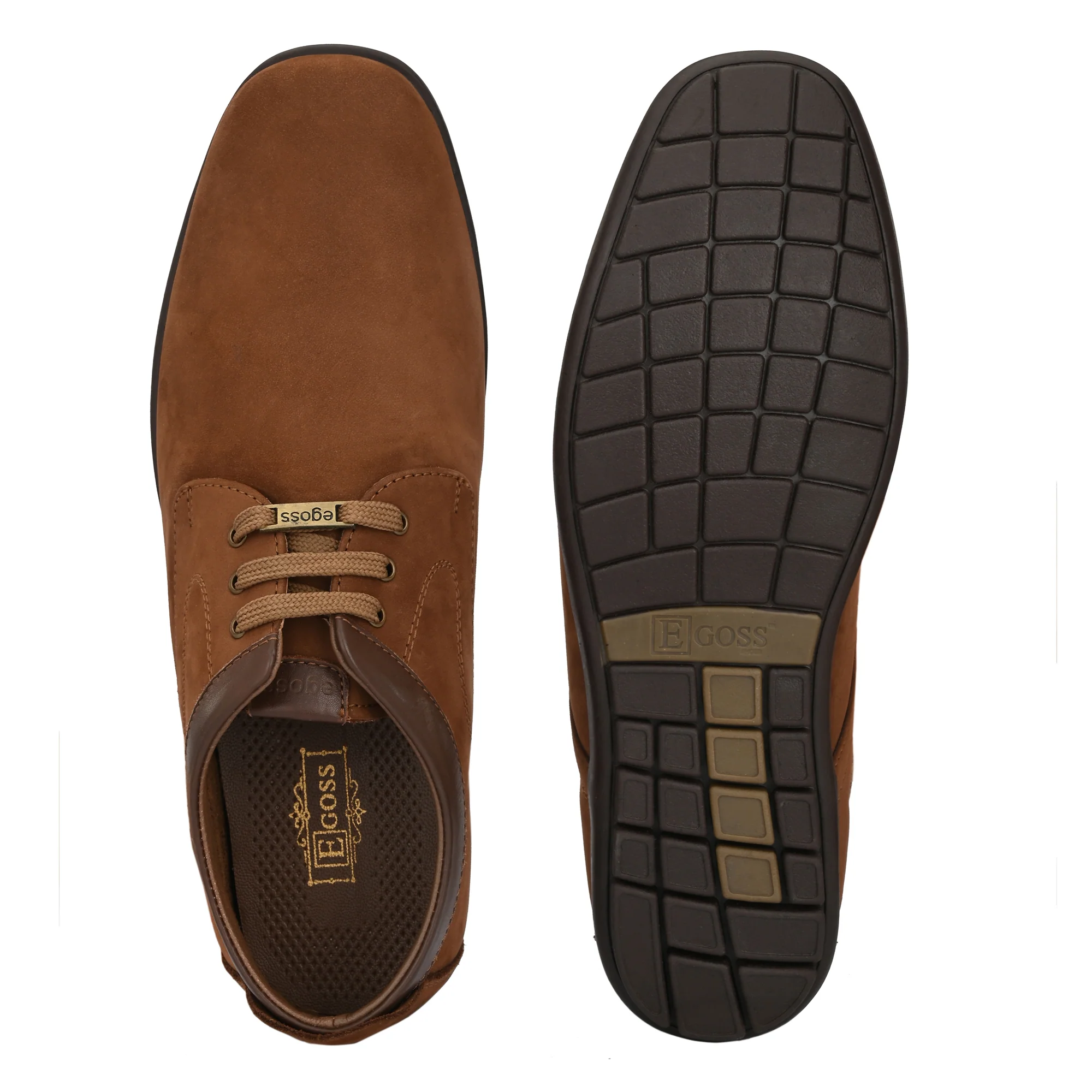 Egoss Leather Casual Lace Up Shoes For Men - Image 18