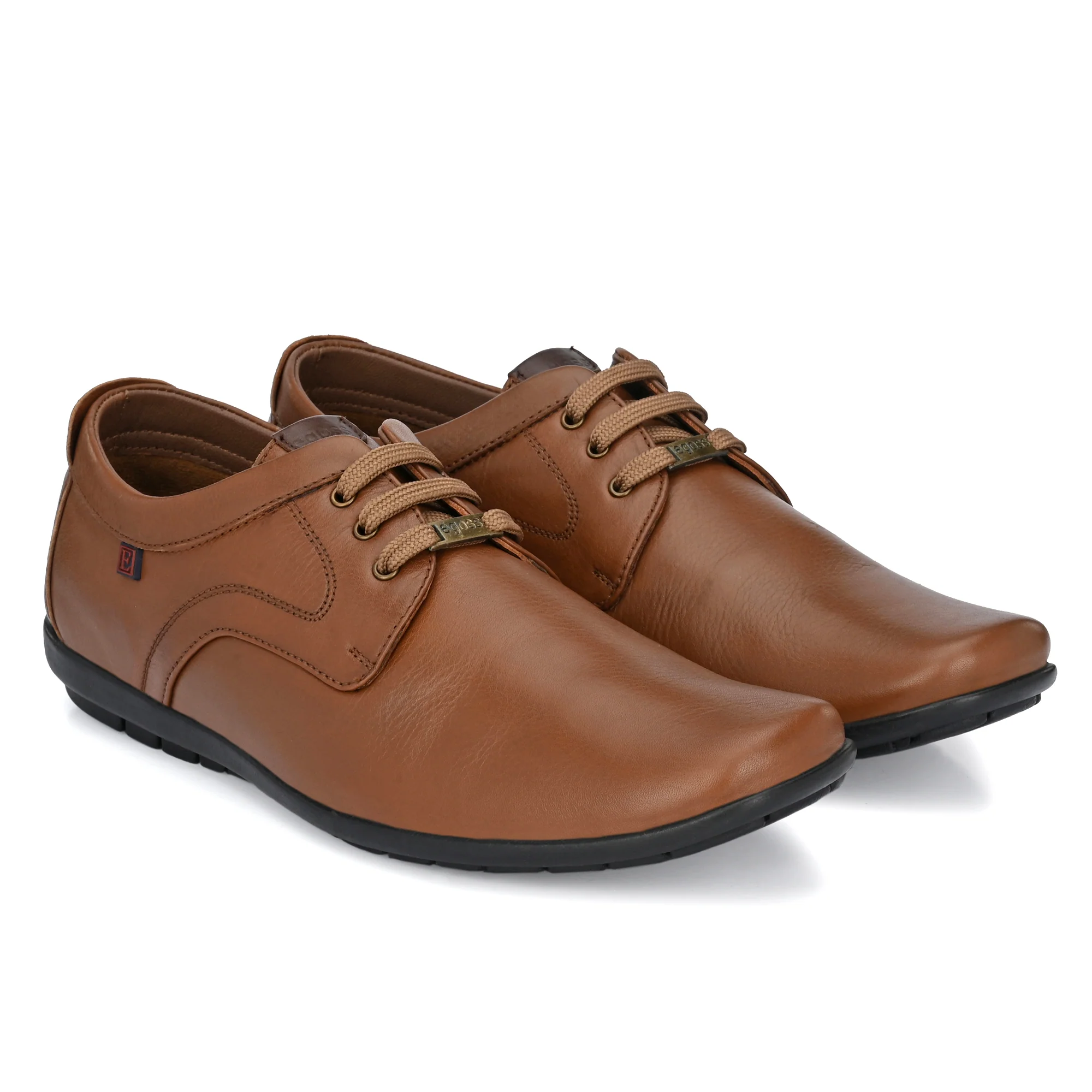 Egoss Leather Casual Lace Up Shoes For Men - Image 19