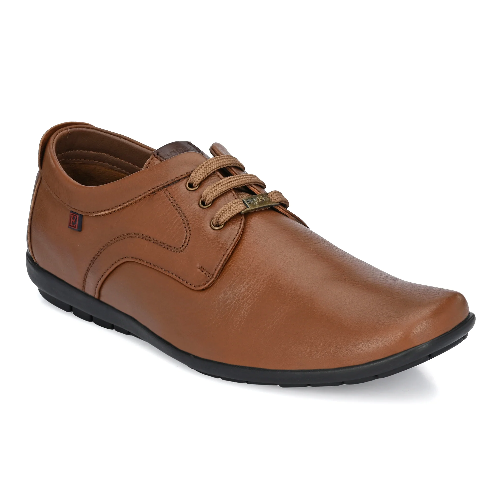 Egoss Leather Casual Lace Up Shoes For Men - Image 21