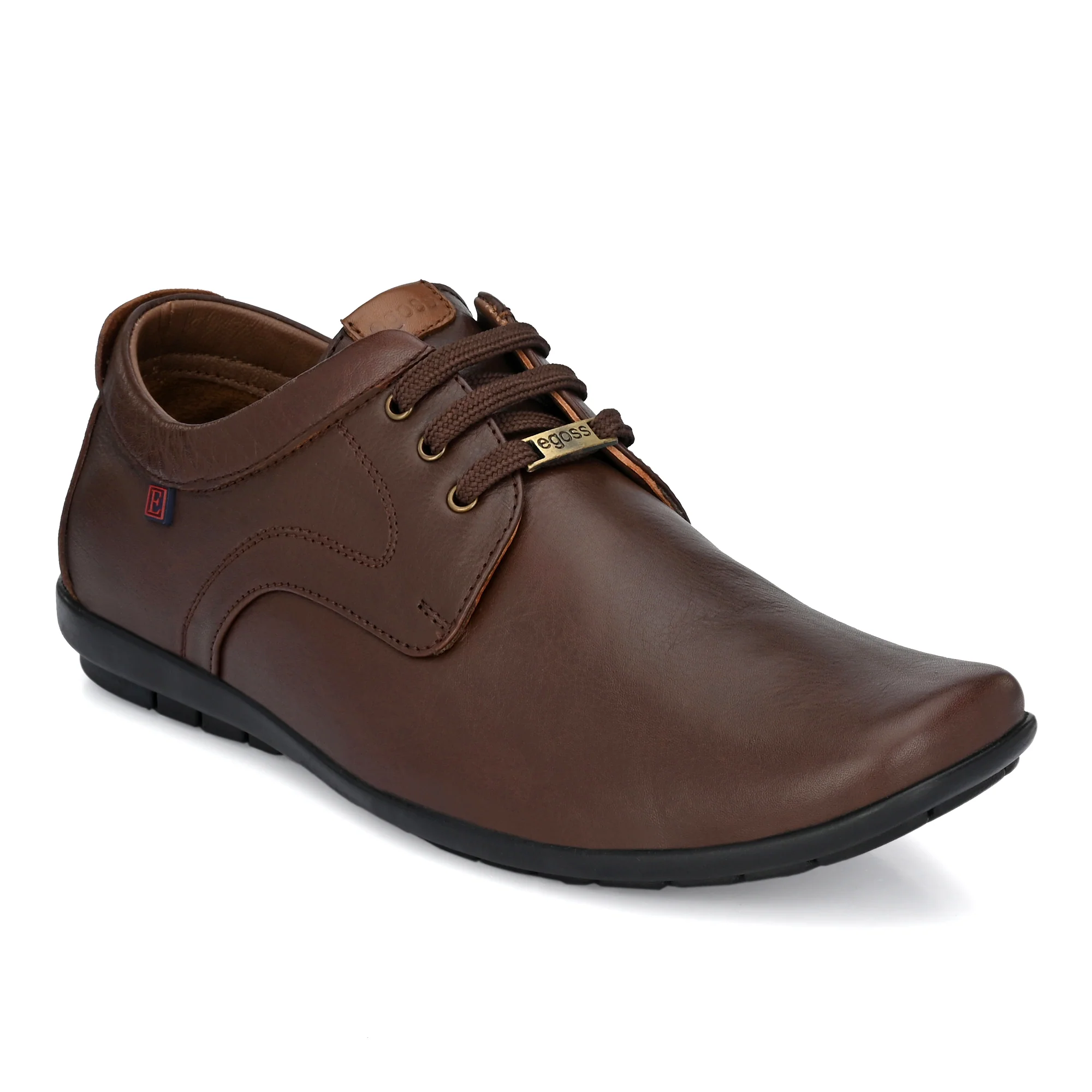 Egoss Leather Casual Lace Up Shoes For Men - Image 3