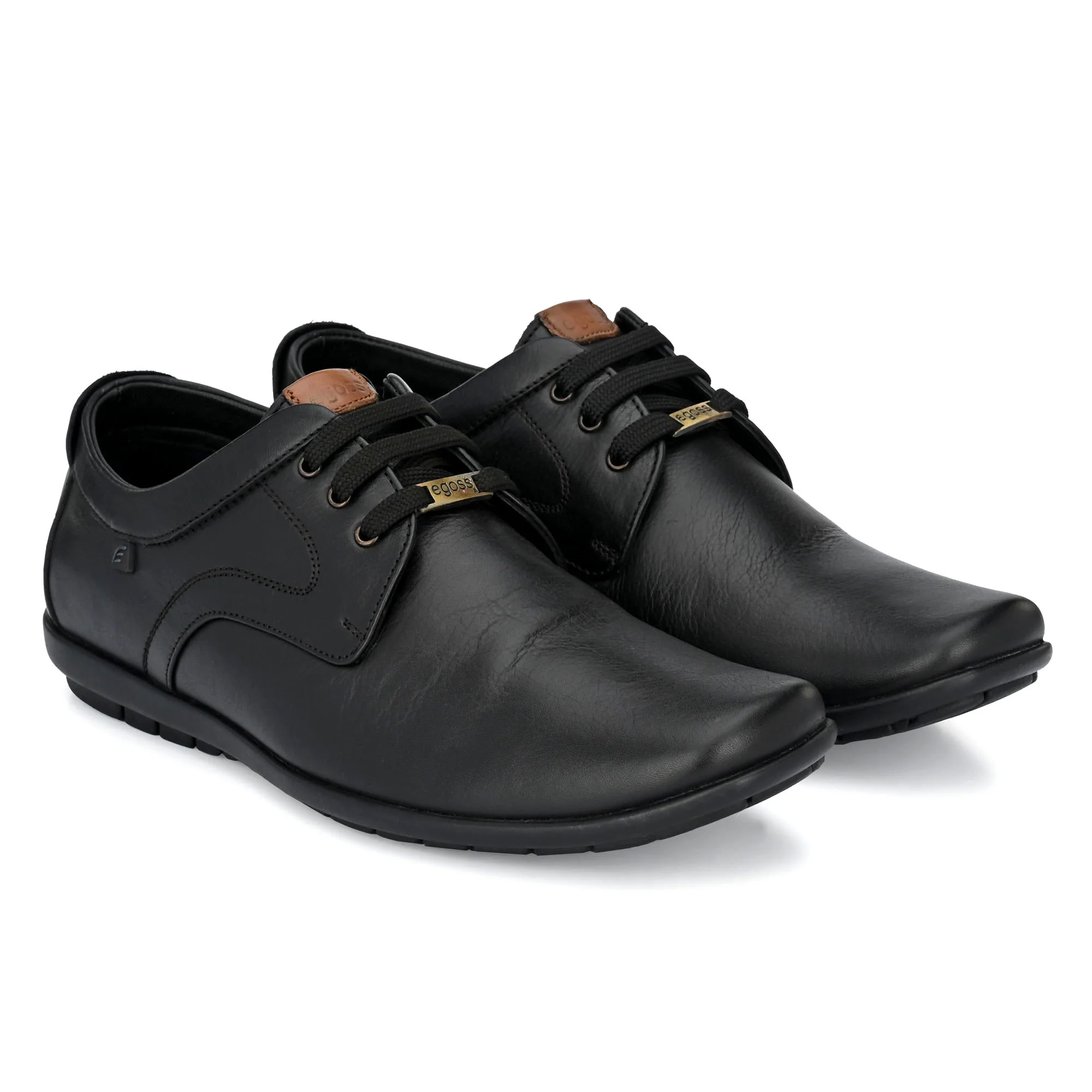 Egoss Leather Casual Lace Up Shoes For Men - Image 7