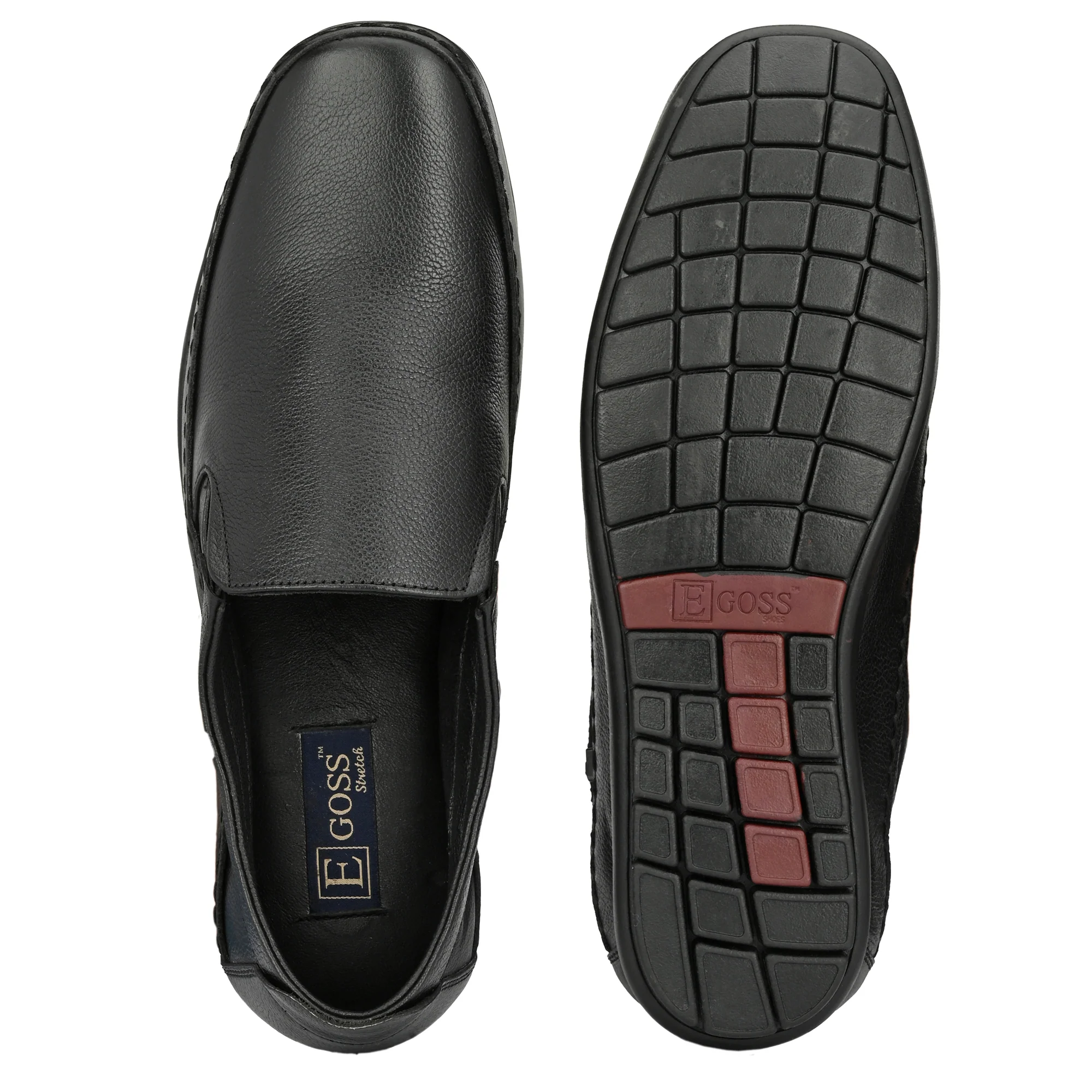 Egoss Leather Casual Slip On Shoes For Men - Image 13
