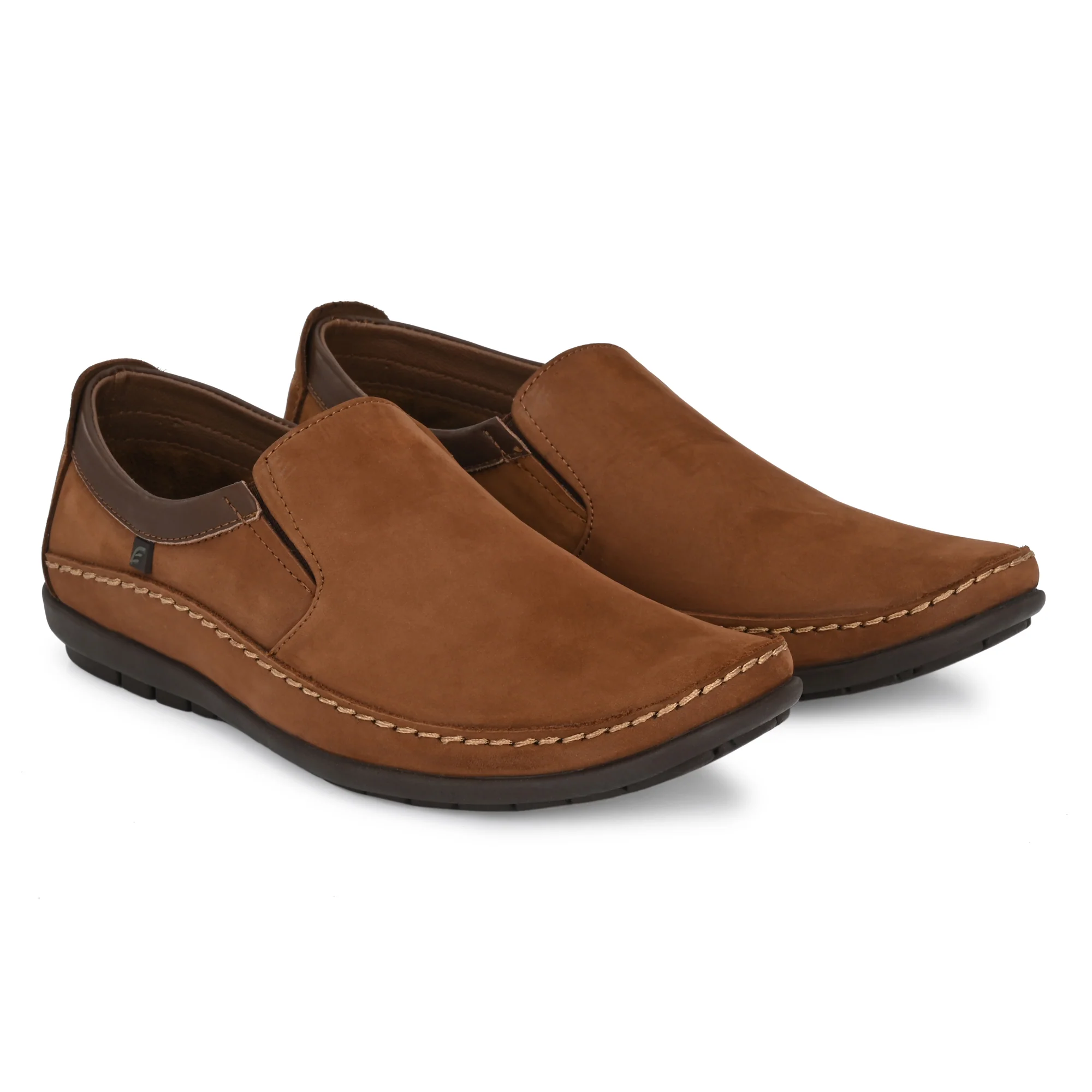 Egoss Leather Casual Slip On Shoes For Men - Image 14