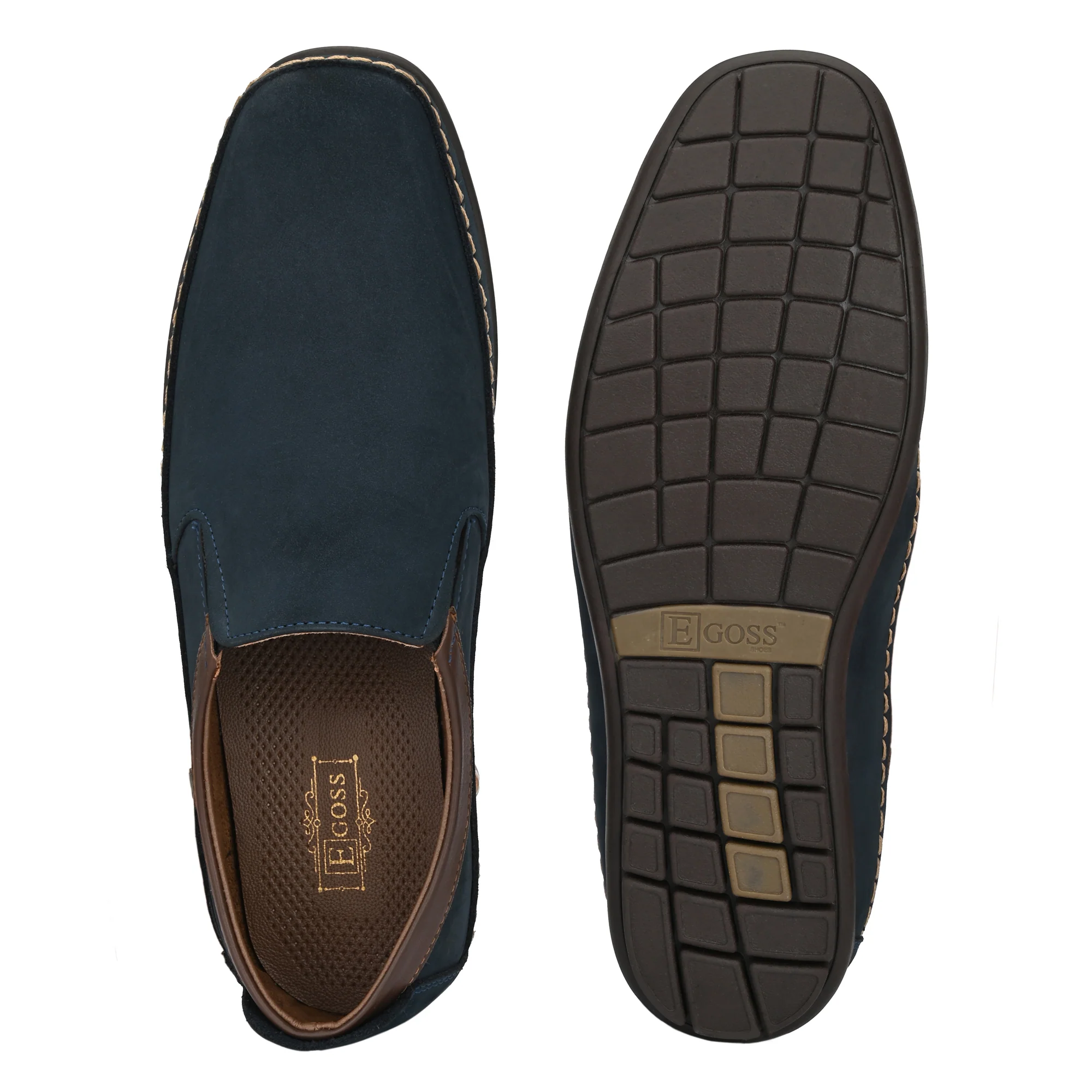 Egoss Leather Casual Slip On Shoes For Men - Image 16