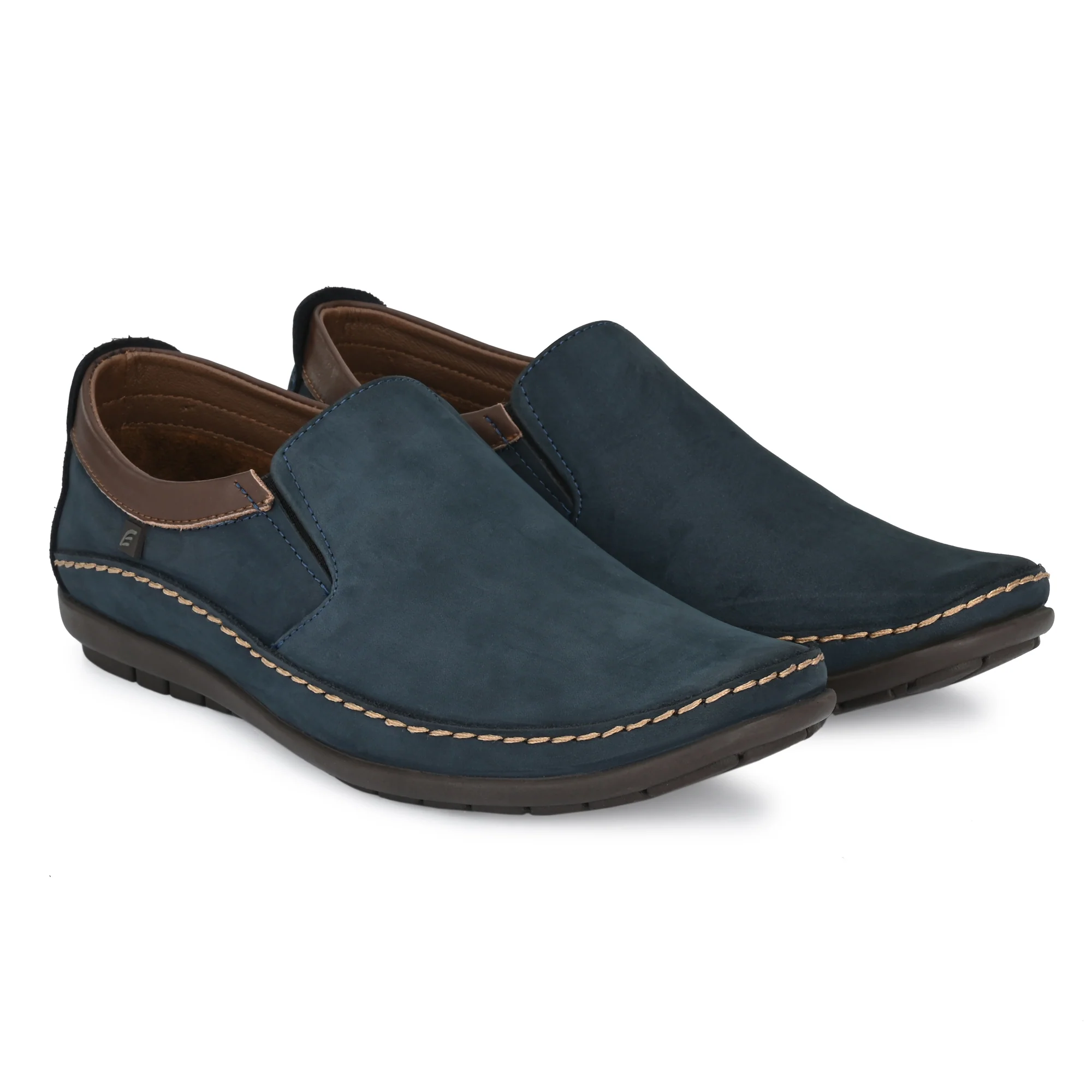 Egoss Leather Casual Slip On Shoes For Men - Image 19