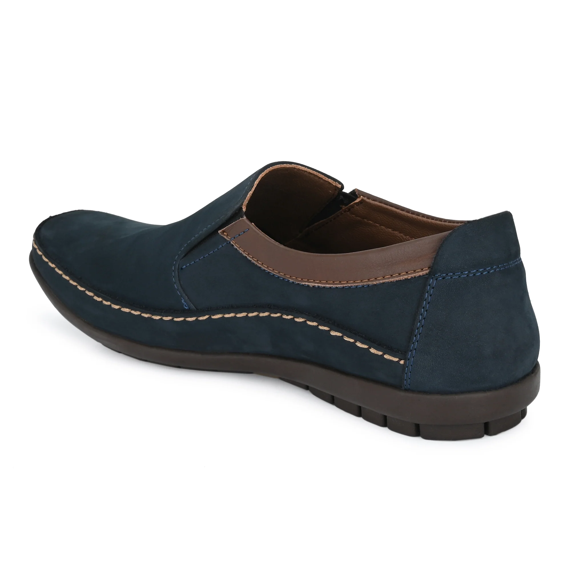 Egoss Leather Casual Slip On Shoes For Men - Image 21