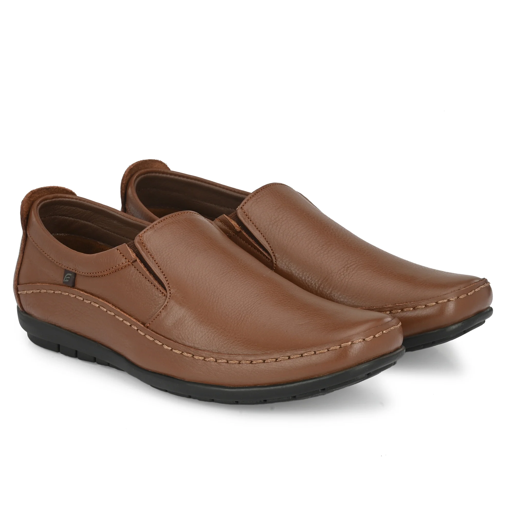 Egoss Leather Casual Slip On Shoes For Men - Image 22