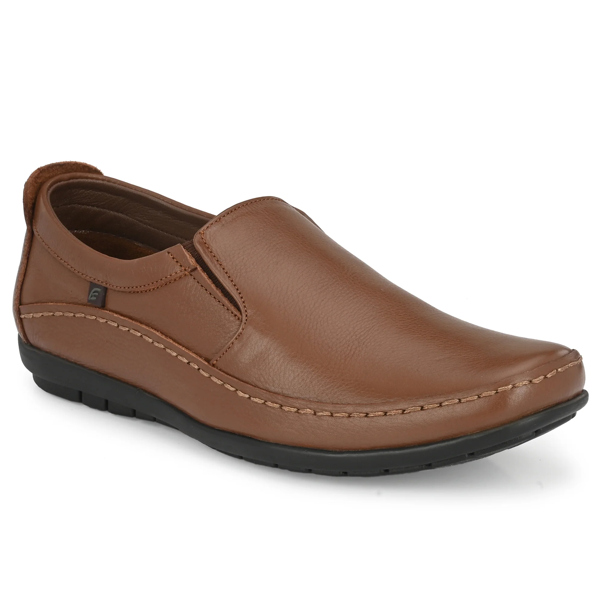Egoss Leather Casual Slip On Shoes For Men - Image 25