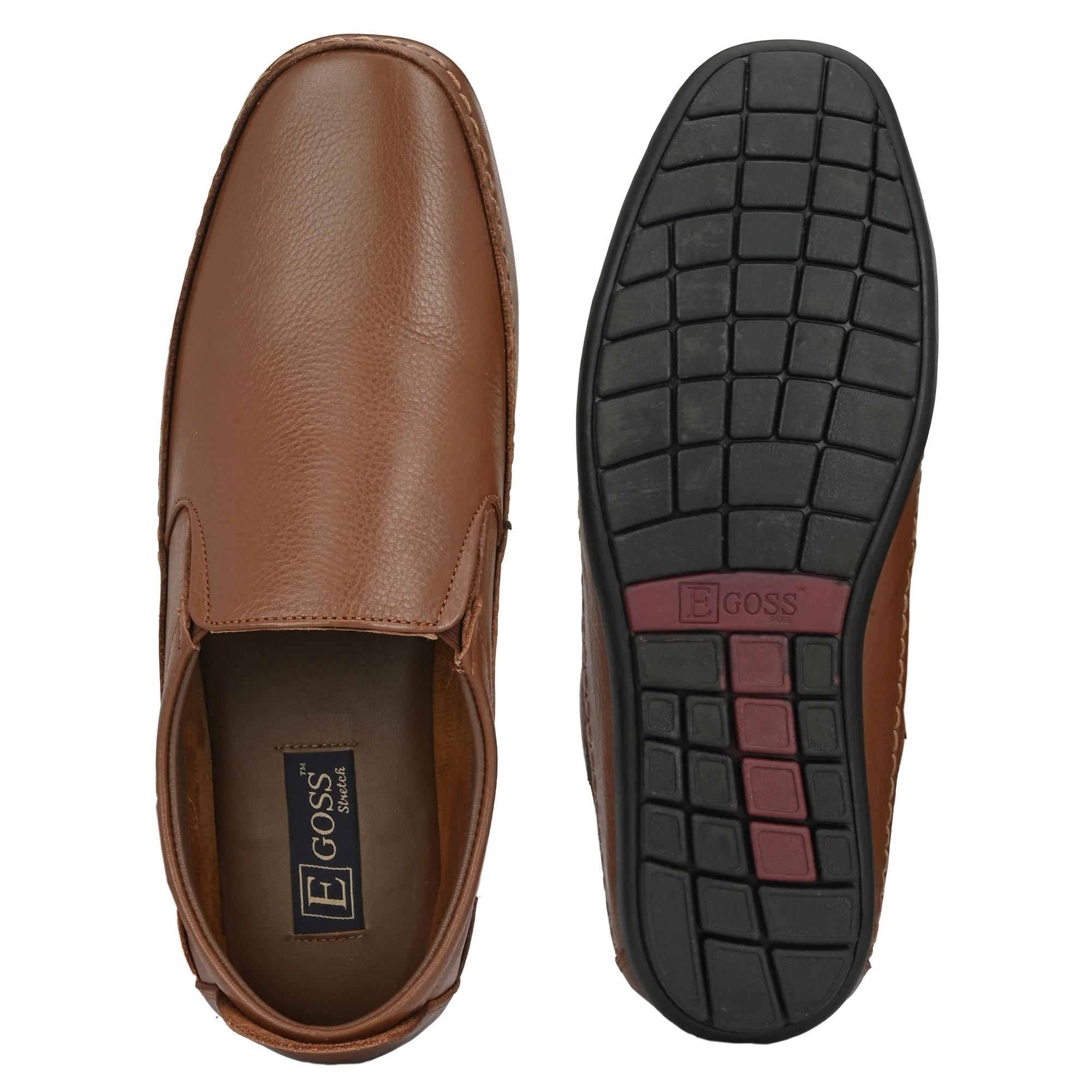 Egoss Leather Casual Slip On Shoes For Men - Image 27