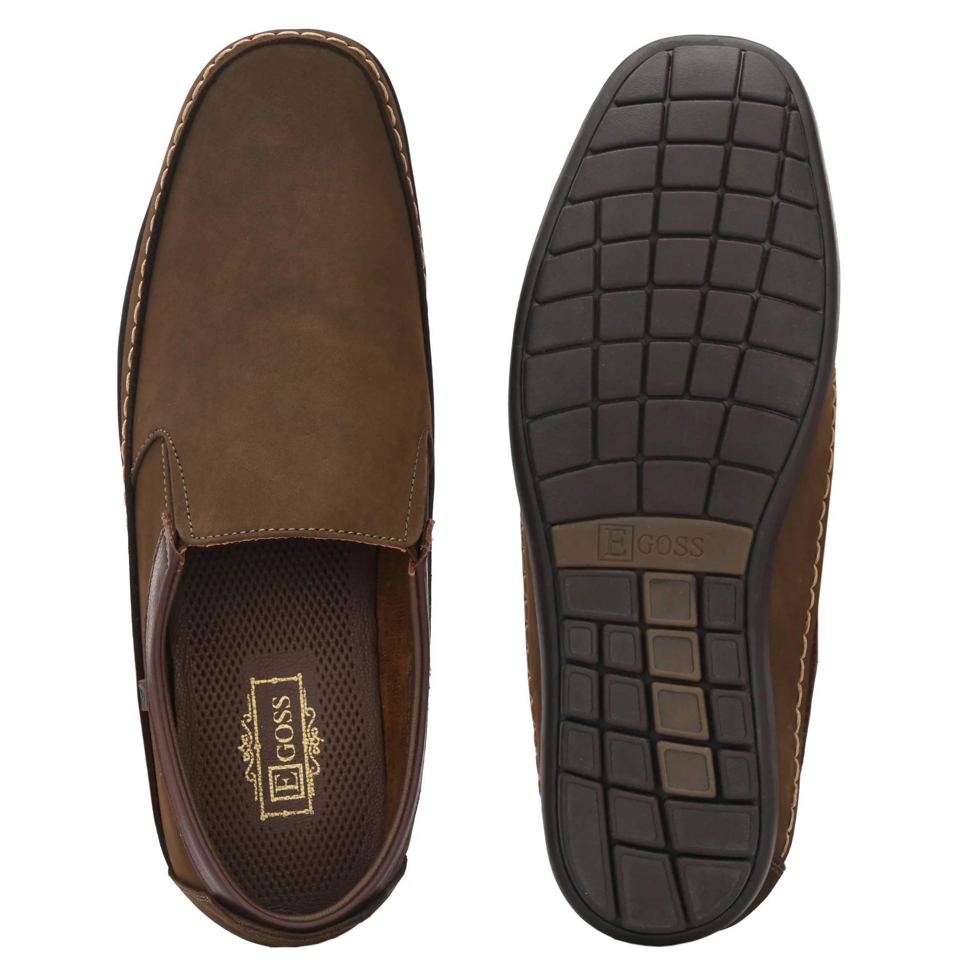 Egoss Leather Casual Slip On Shoes For Men - Image 29
