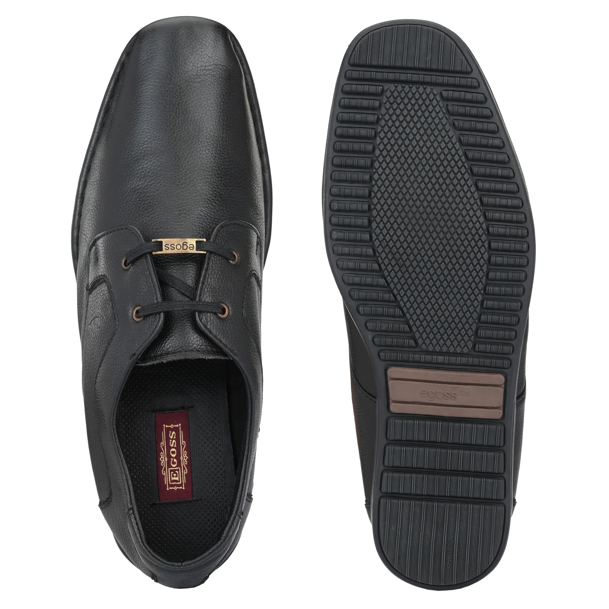 Egoss Leather Casual Lace-up Shoes For Men - Image 4