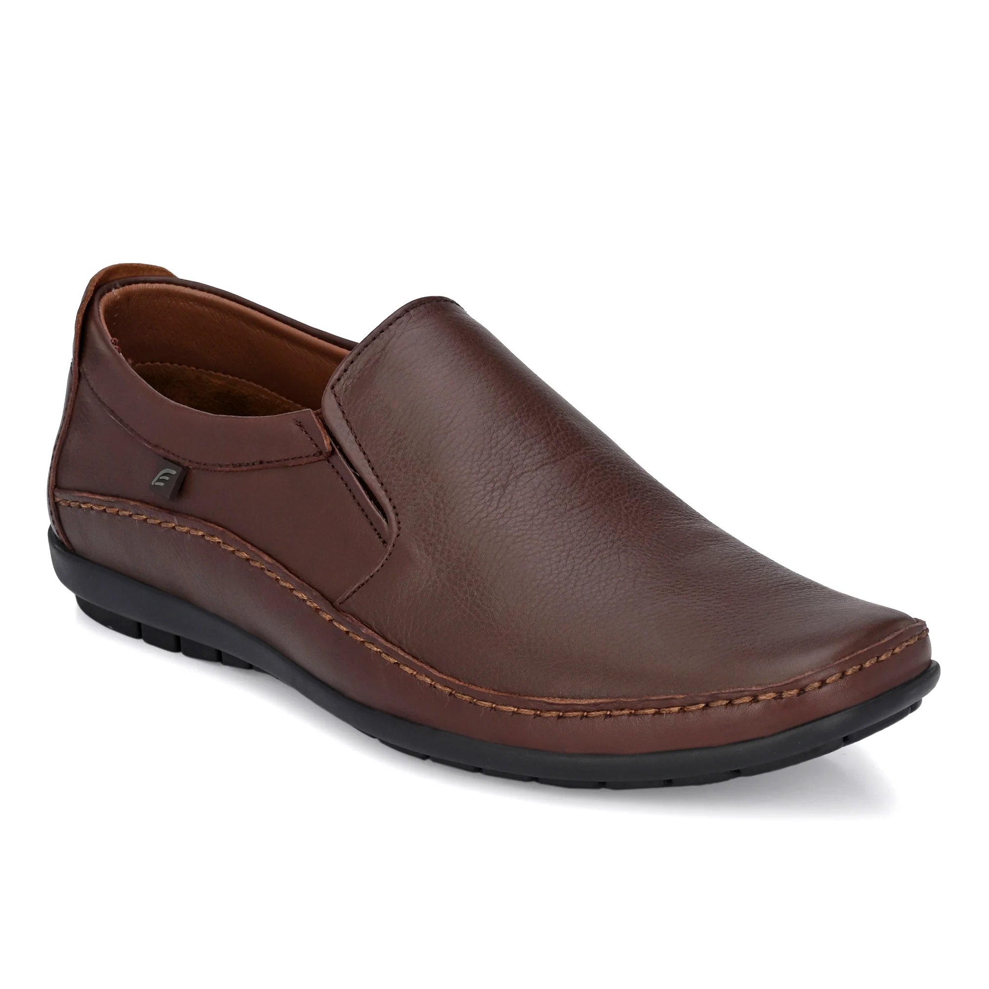 Egoss Leather Casual Slip On Shoes For Men - Image 3