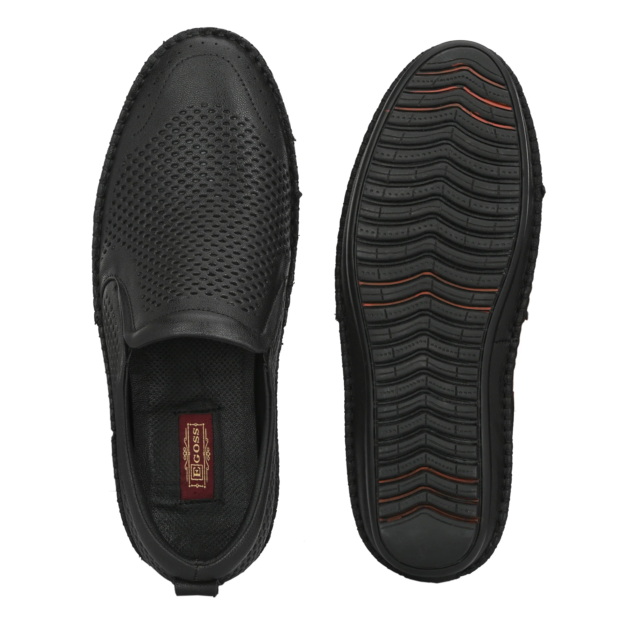 Egoss Leather Casual Slip On Shoes For Men - Image 13