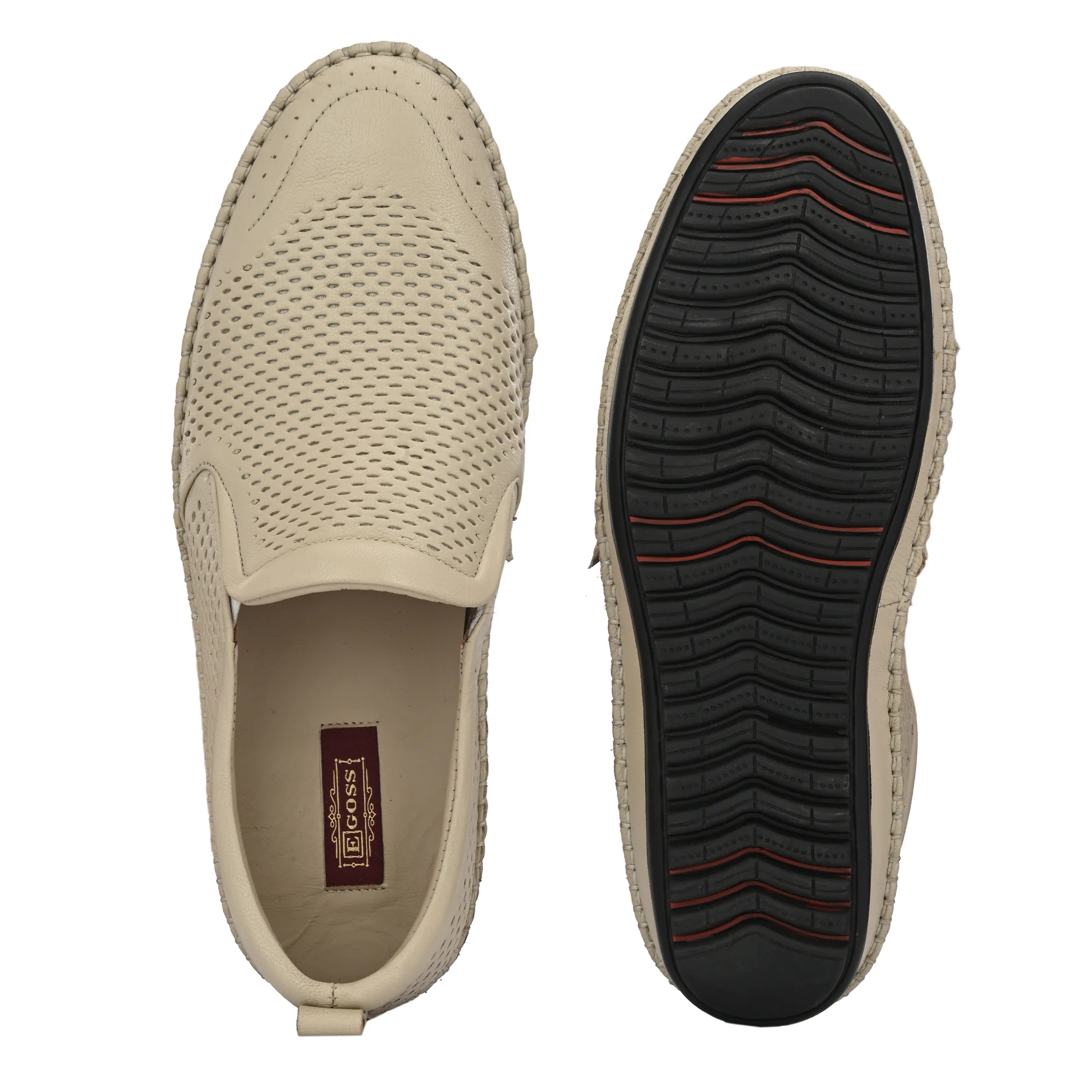 Egoss Leather Casual Slip On Shoes For Men - Image 19