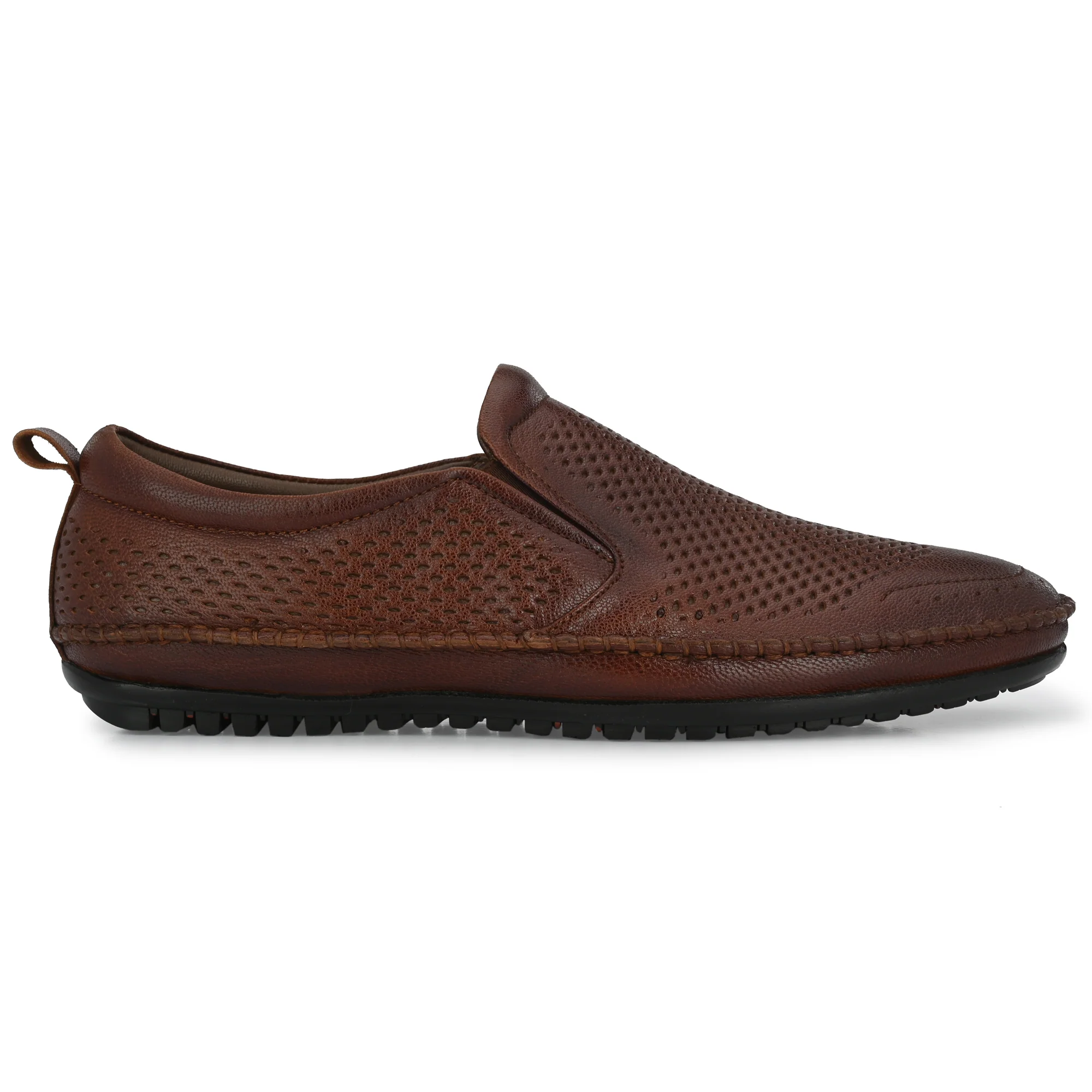 Egoss Leather Casual Slip On Shoes For Men - Image 4